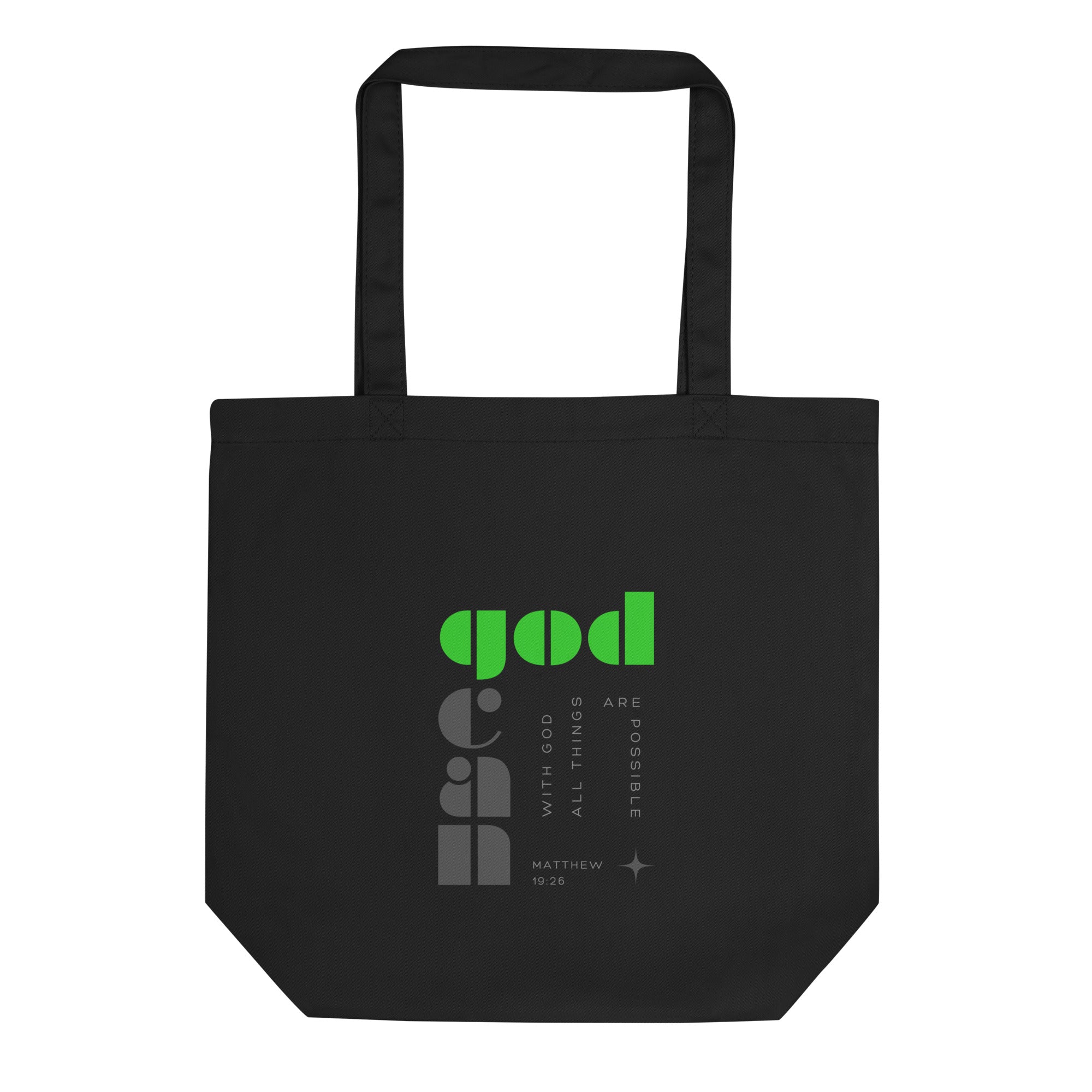Eco Tote Bag - Matthew 19:26