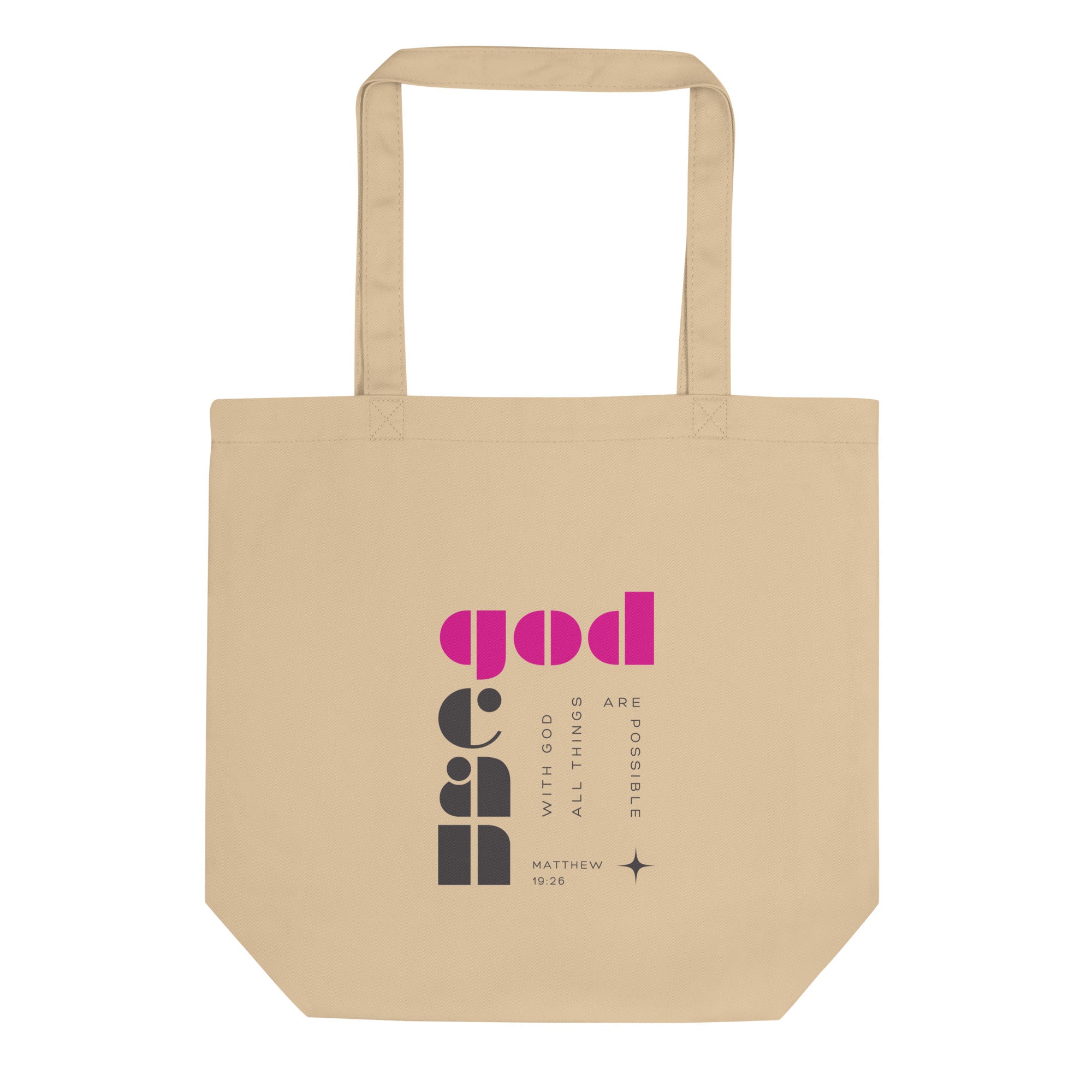 Eco Tote Bag - Matthew 19:26