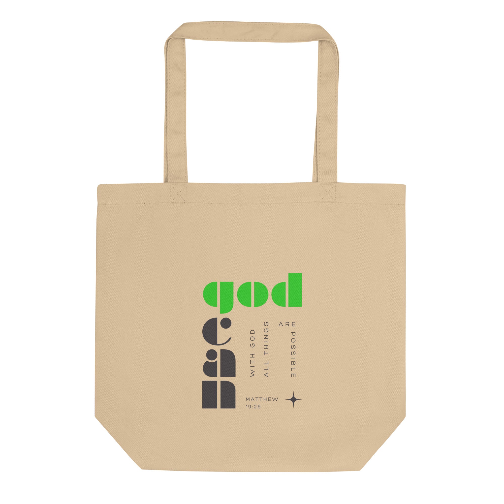 Eco Tote Bag - Matthew 19:26