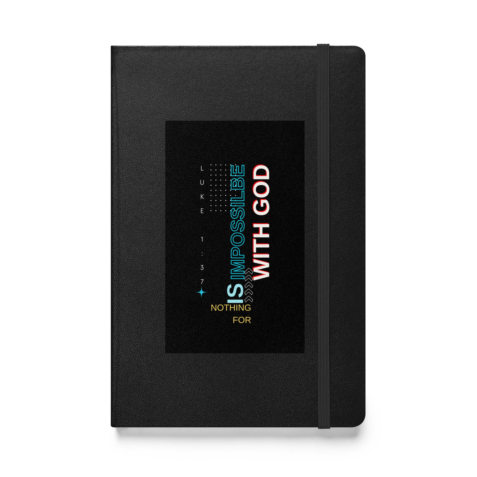 Hardcover bound notebook - Luke 1:37