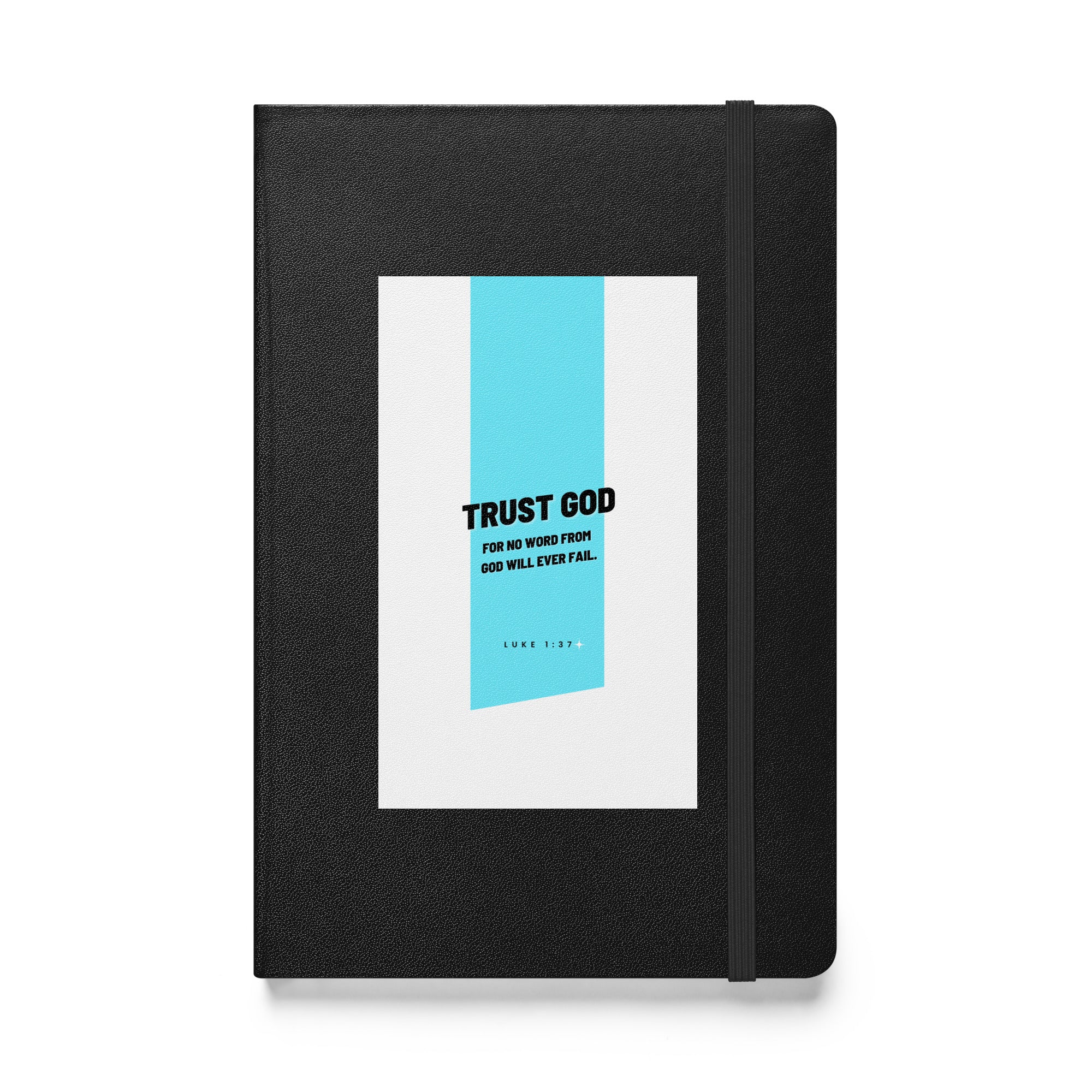 Hardcover bound notebook - Luke 1:37