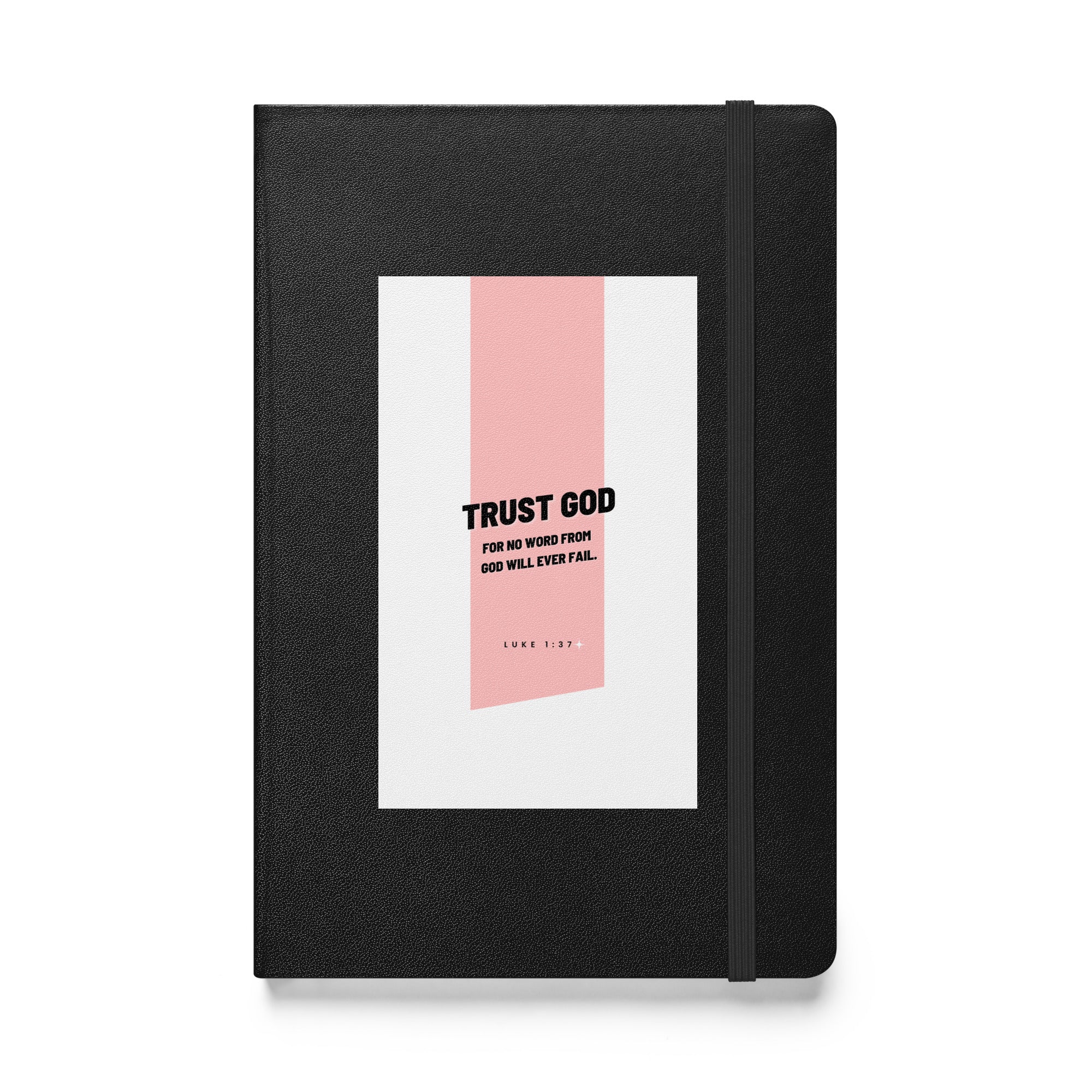 Hardcover bound notebook - Luke 1:37