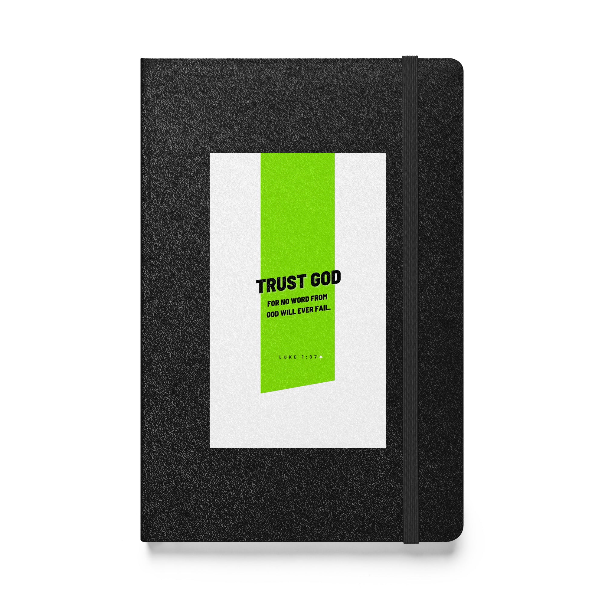 Hardcover bound notebook - Luke 1:37