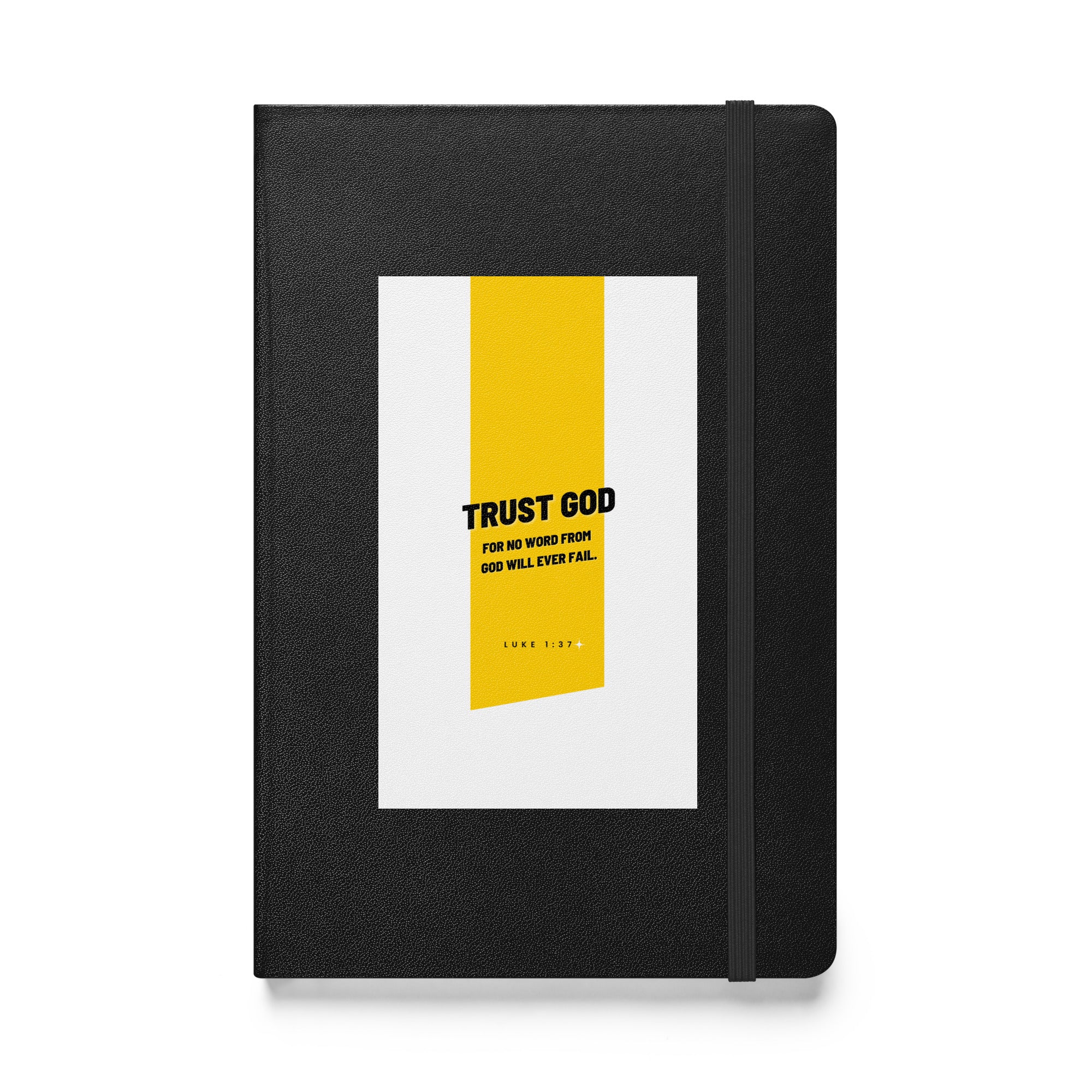 Hardcover bound notebook - Luke 1:37