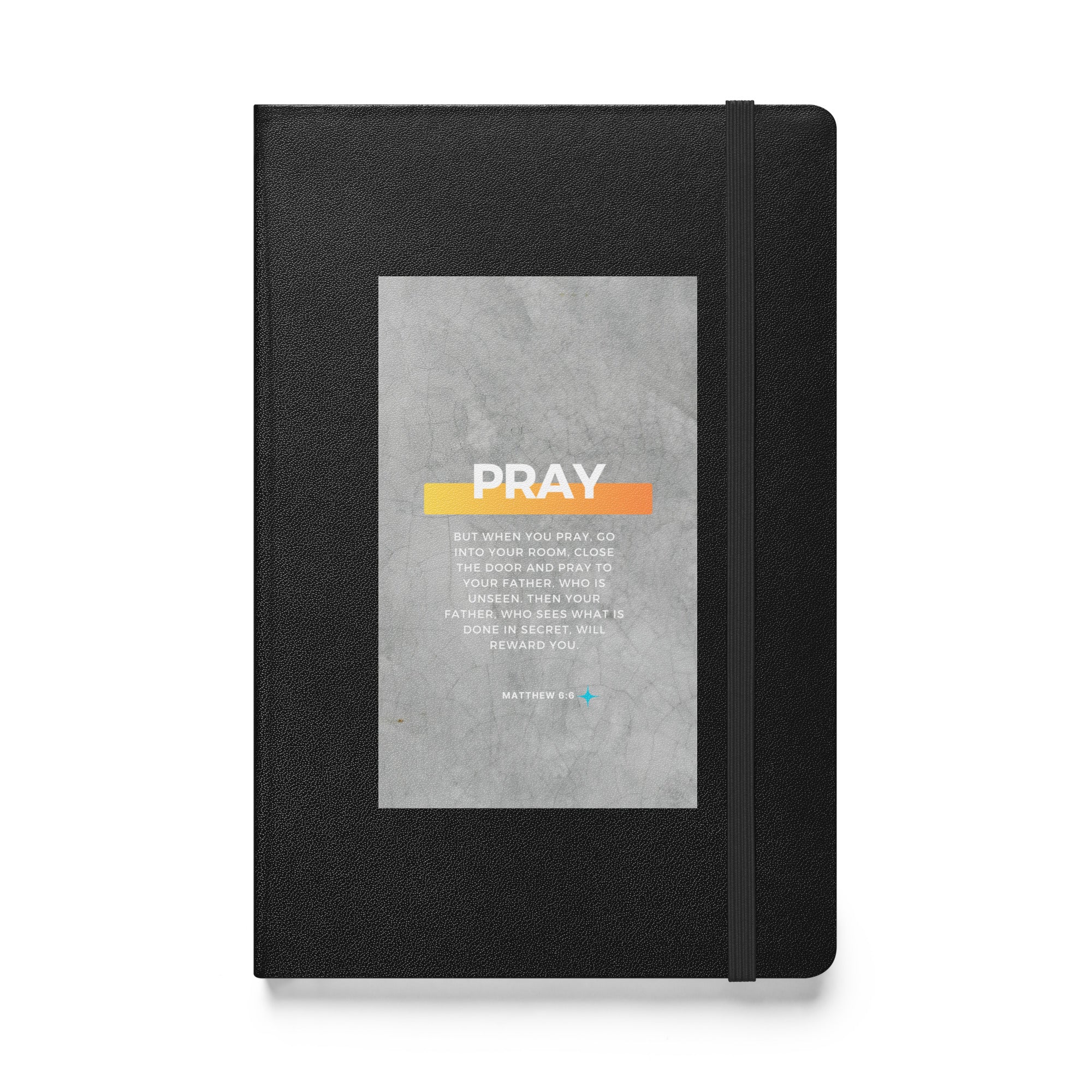 Hardcover bound notebook - Matthew 6:6