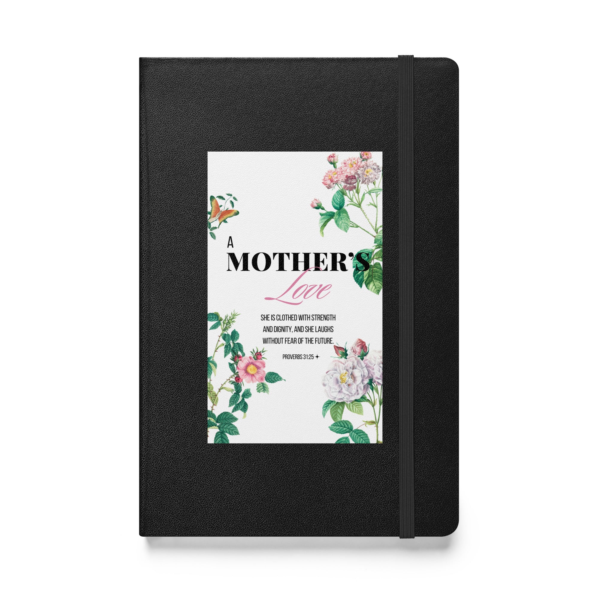 Hardcover bound notebook - Proverbs 31:25
