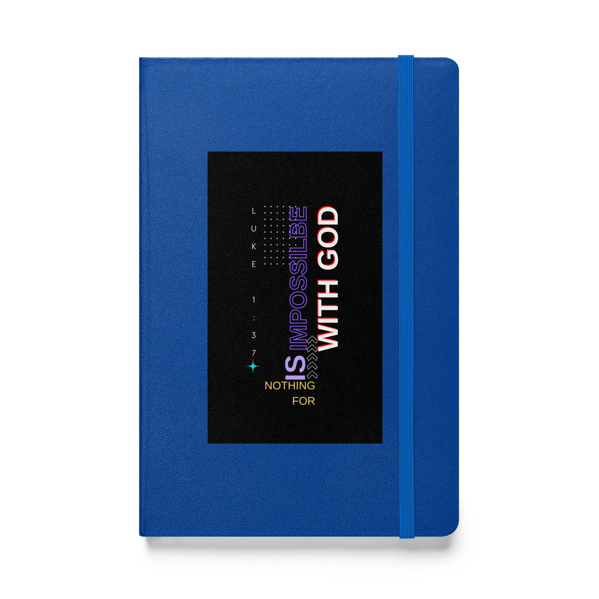 Hardcover bound notebook - Luke 1:37