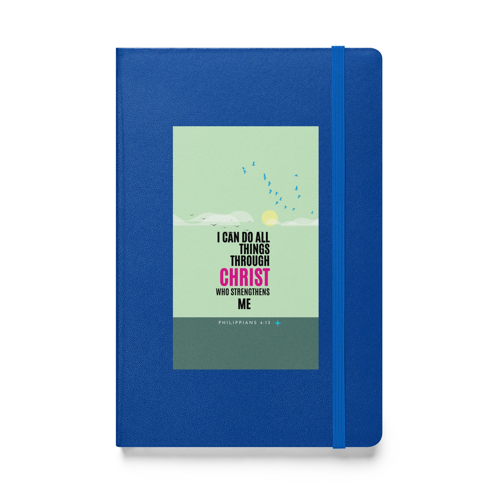 Hardcover bound notebook - Philippians 4:13