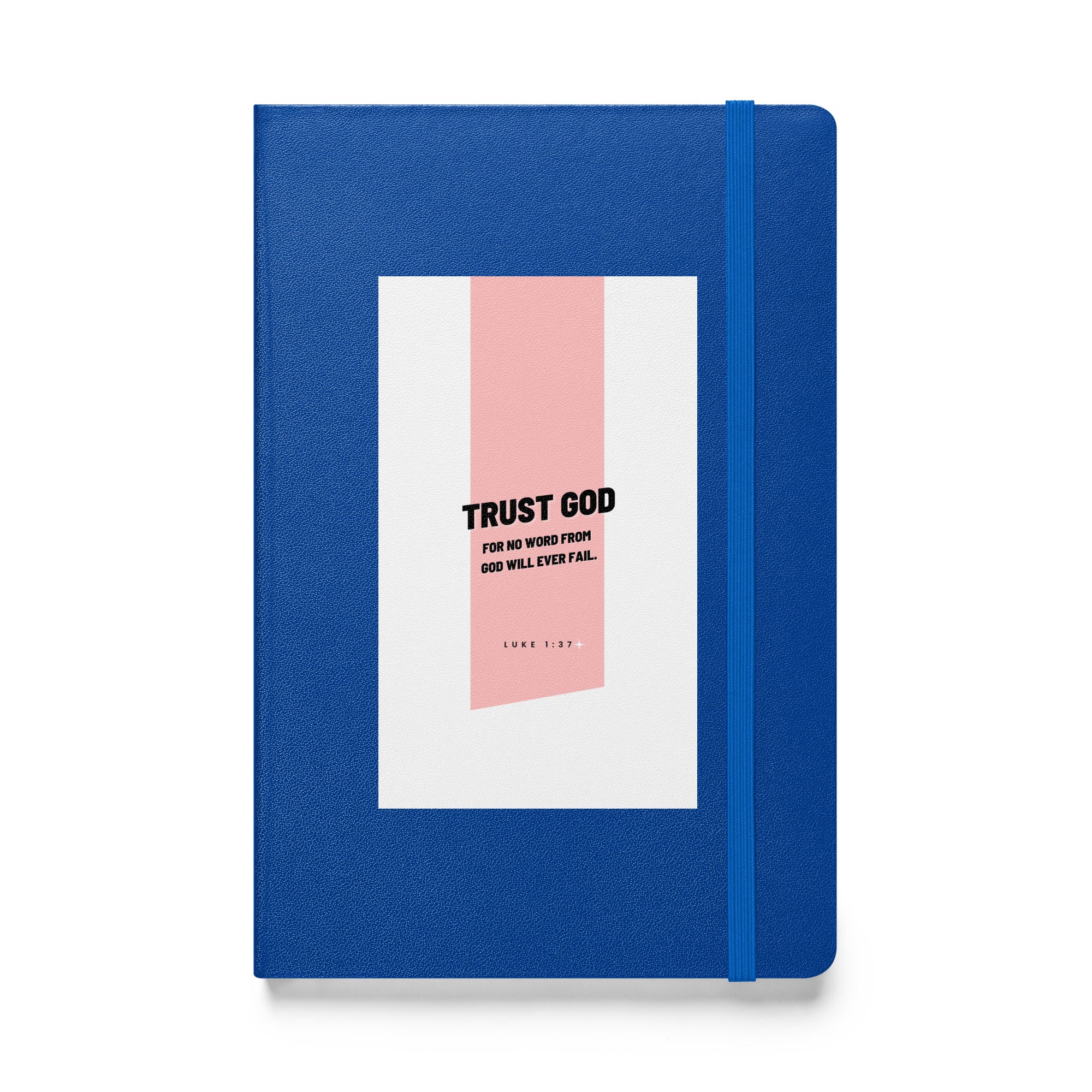 Hardcover bound notebook - Luke 1:37