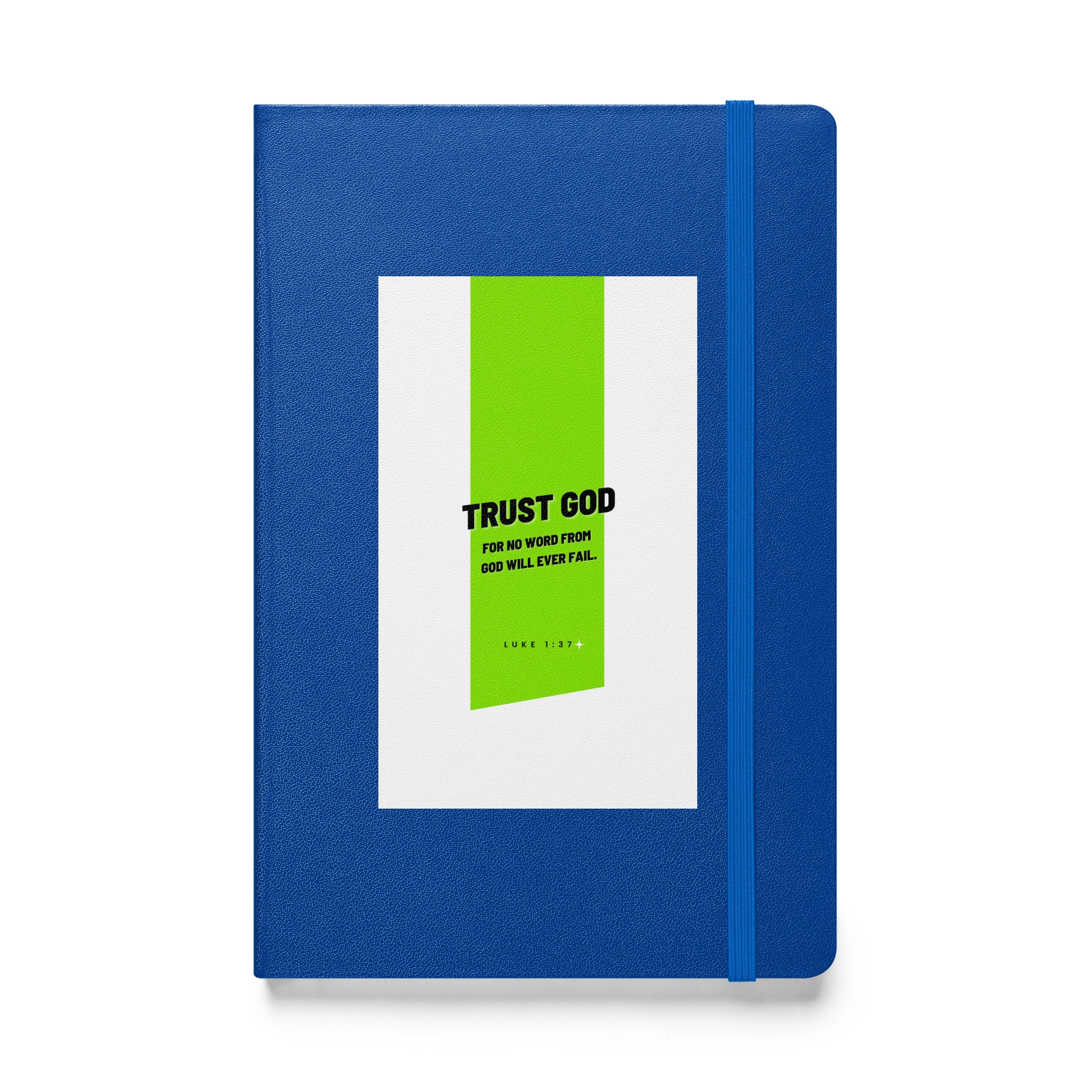 Hardcover bound notebook - Luke 1:37