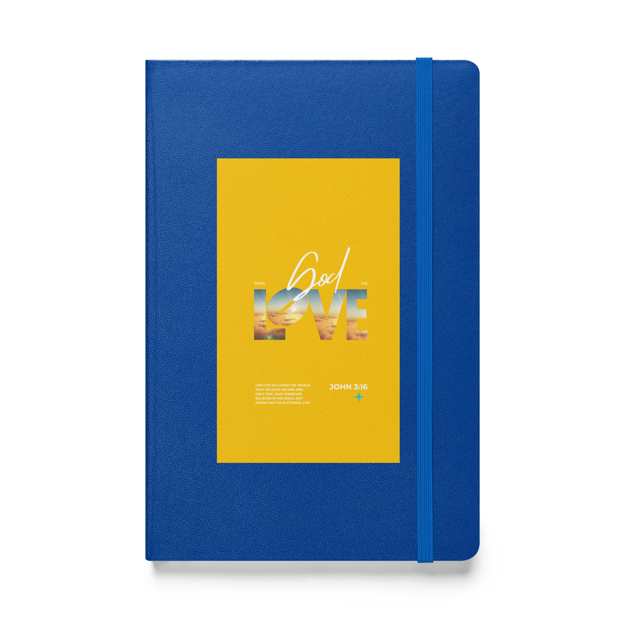 Hardcover bound notebook - John 3:16