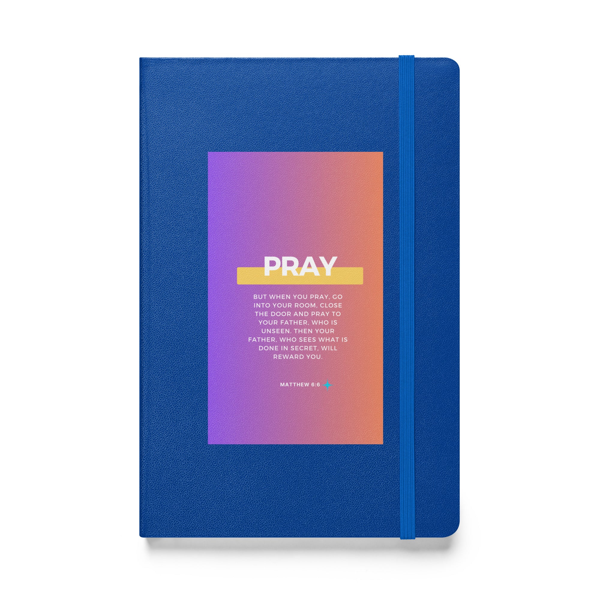 Hardcover bound notebook - Matthew 6:6