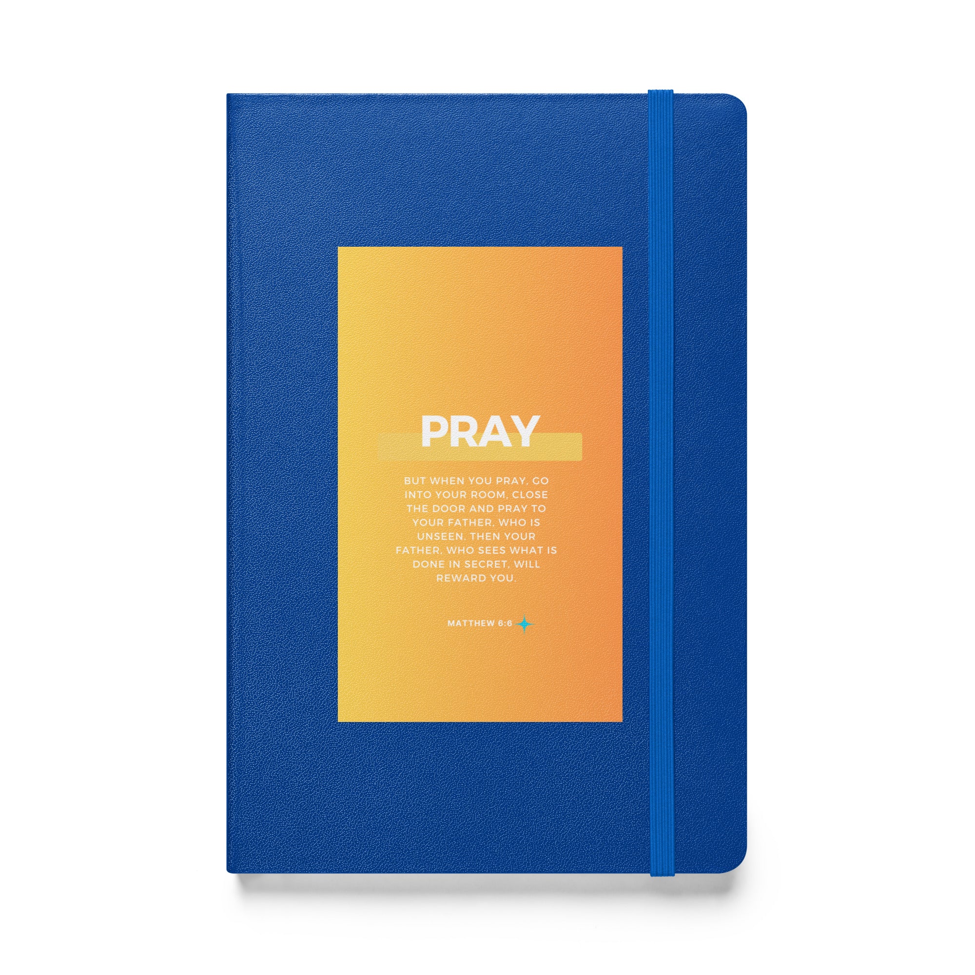 Hardcover bound notebook - Matthew 6:6