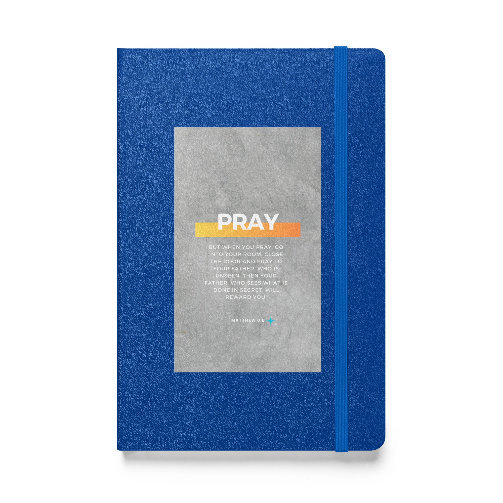Hardcover bound notebook - Matthew 6:6