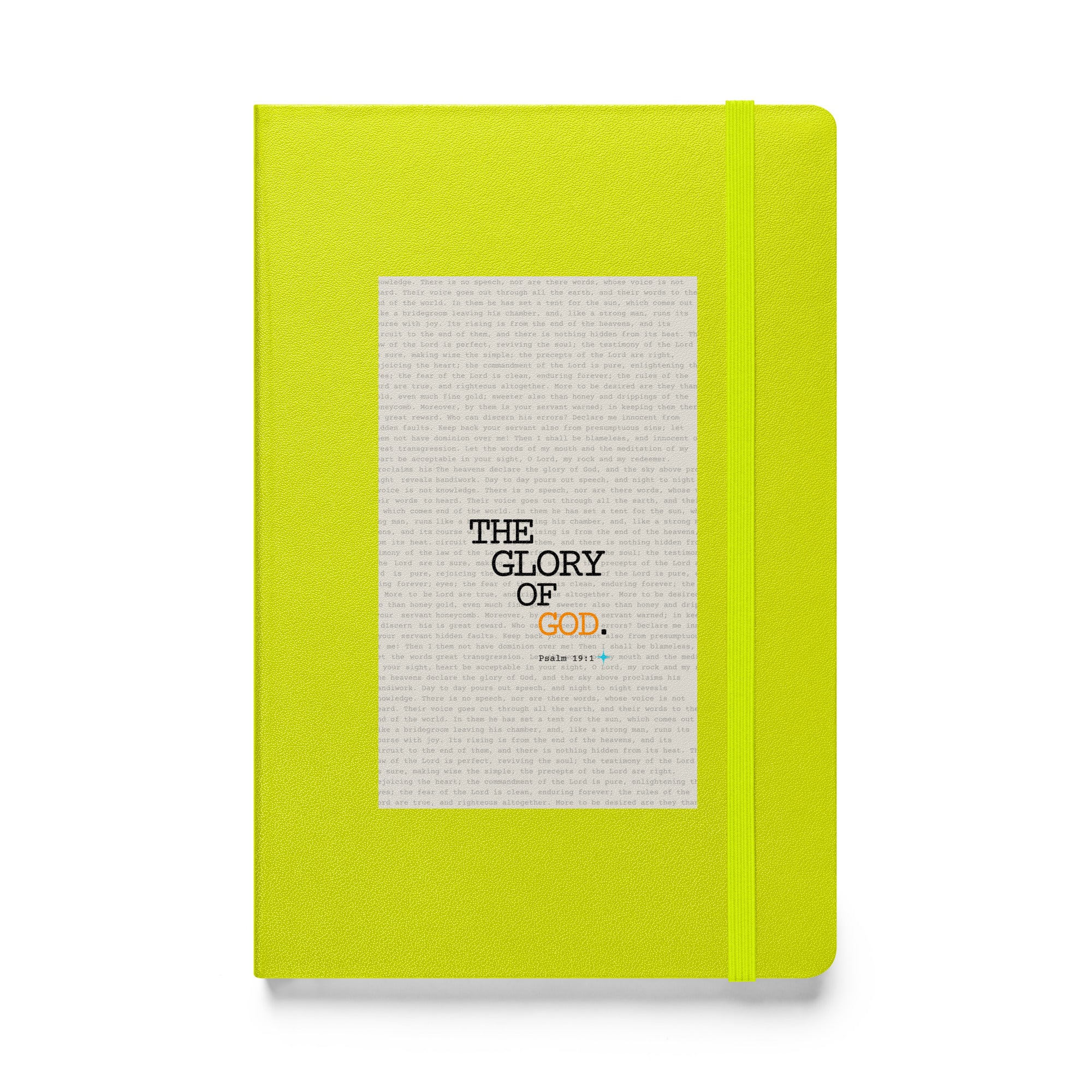 Hardcover bound notebook - Psalm 19:1