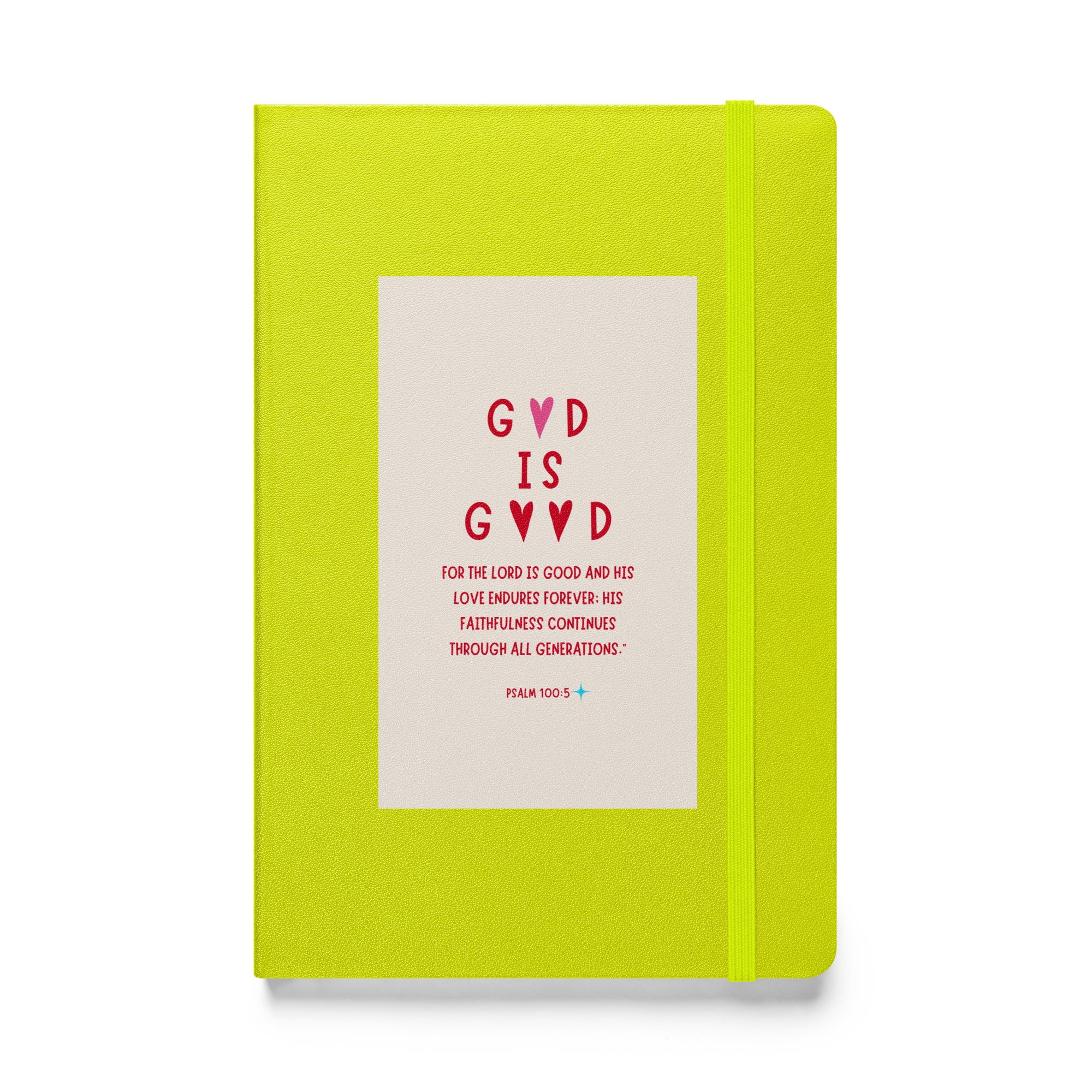 Hardcover bound notebook - Psalm 100:5