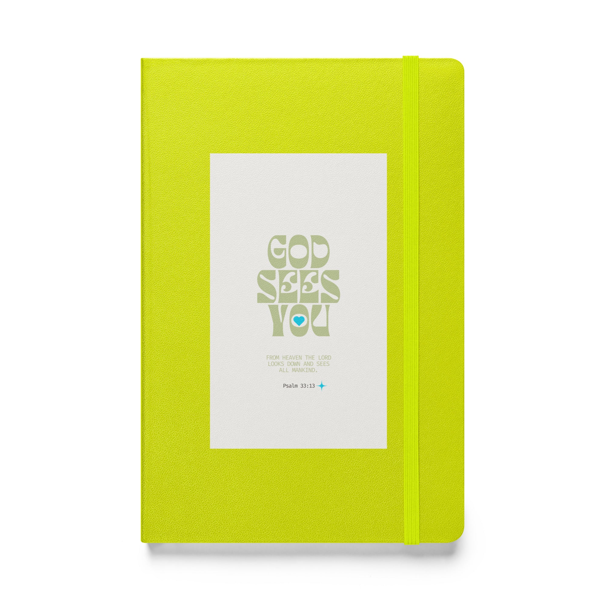 Hardcover bound notebook - Psalm 33:13