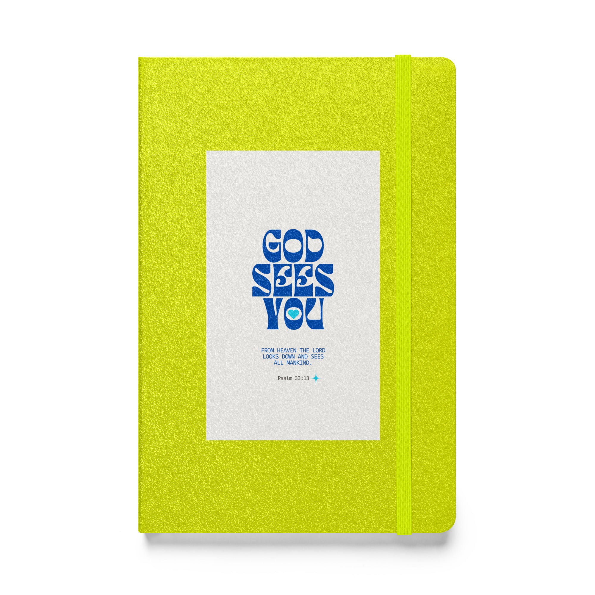 Hardcover bound notebook - Psalm 33:13