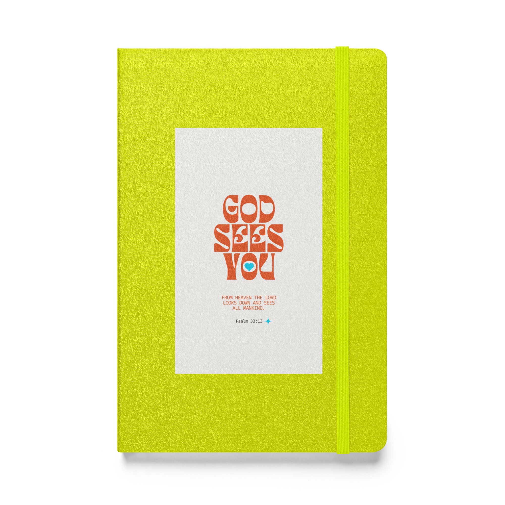 Hardcover bound notebook - Psalm 33:13