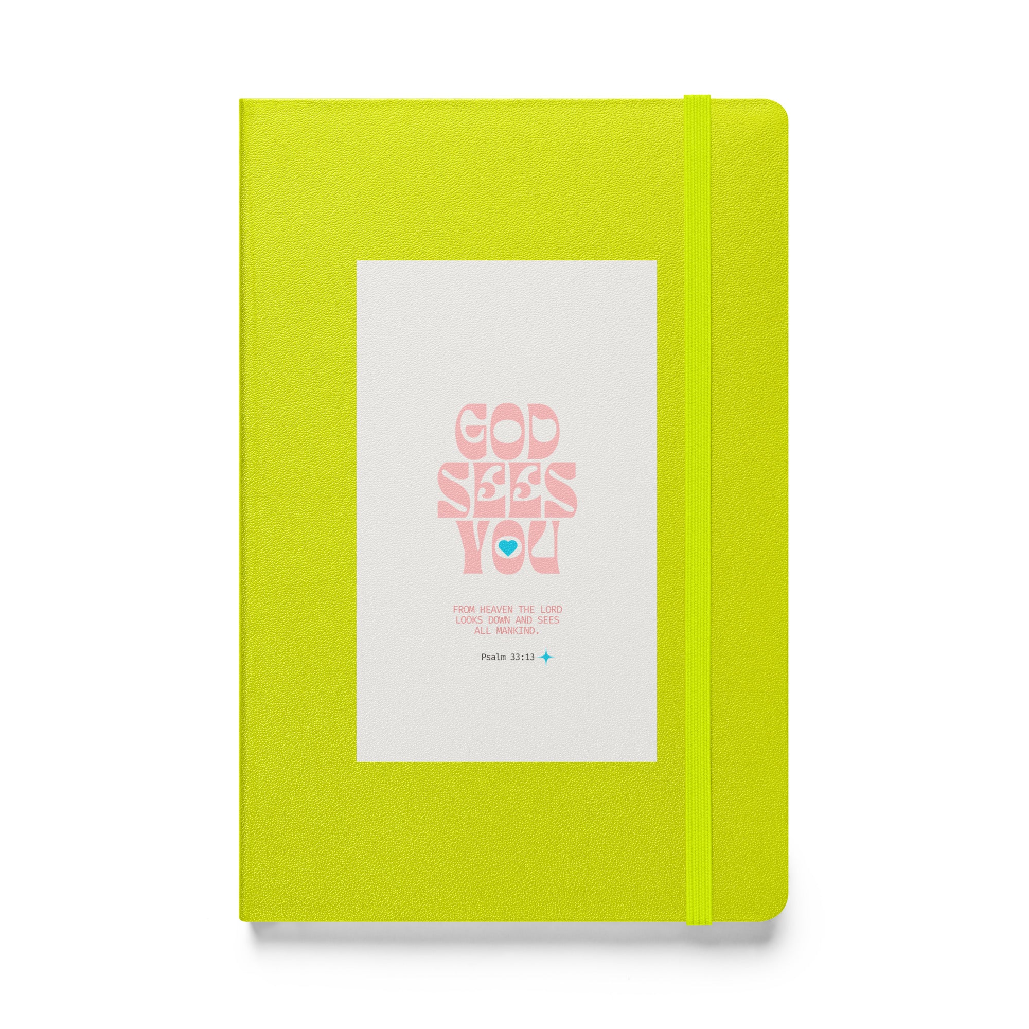 Hardcover bound notebook - Psalm 33:13