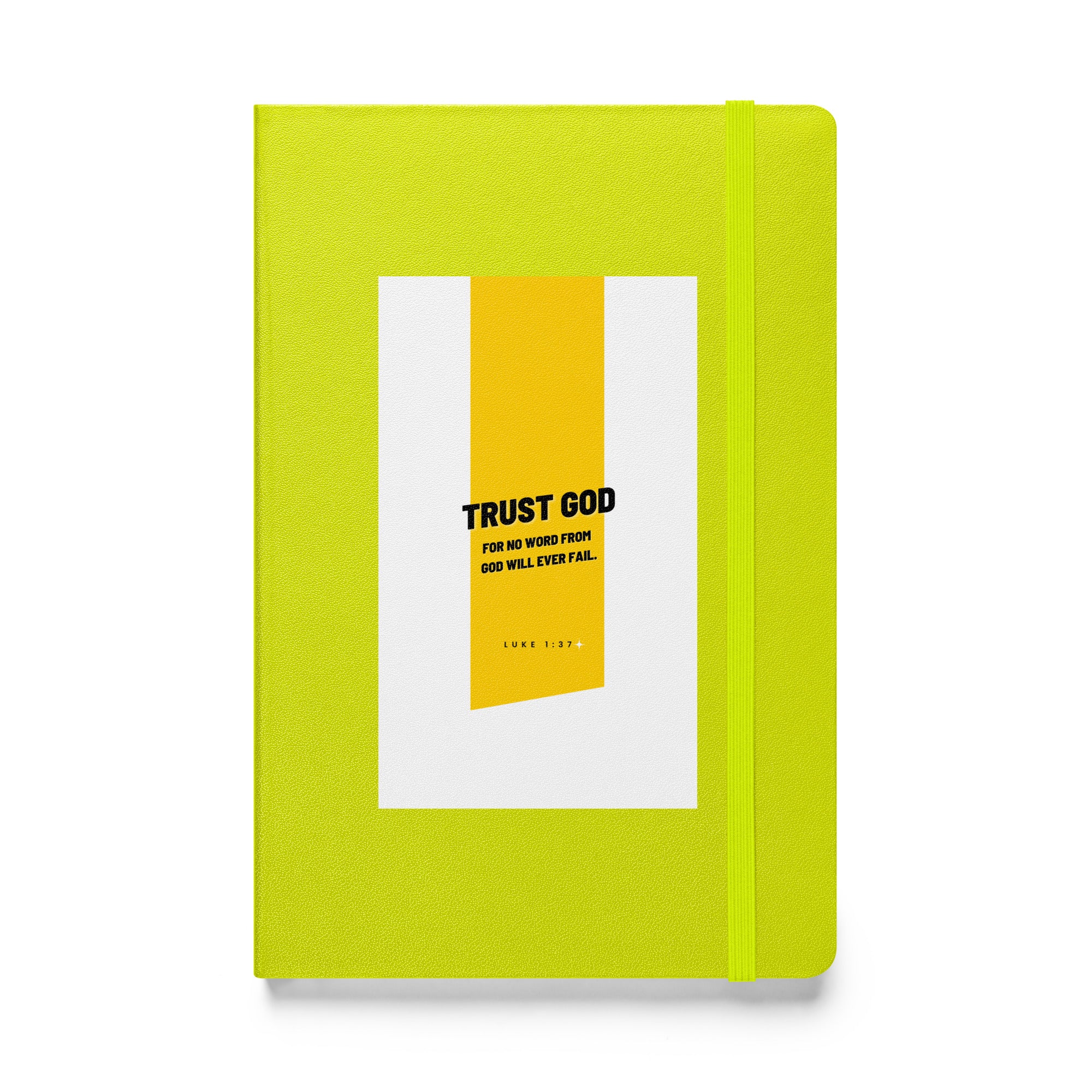 Hardcover bound notebook - Luke 1:37