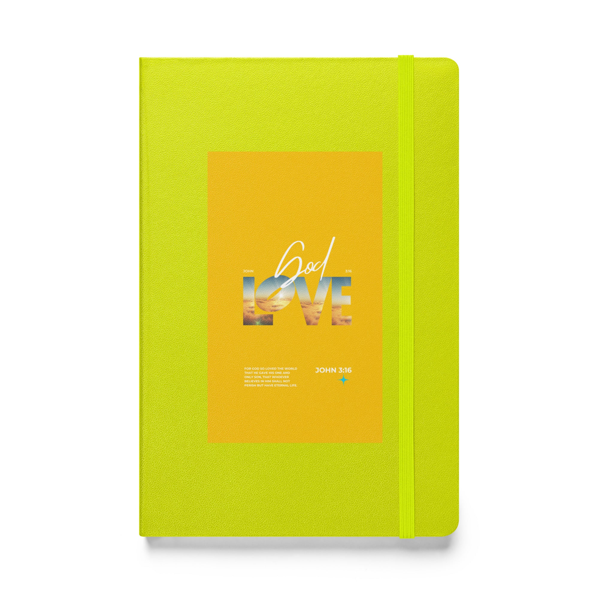 Hardcover bound notebook - John 3:16