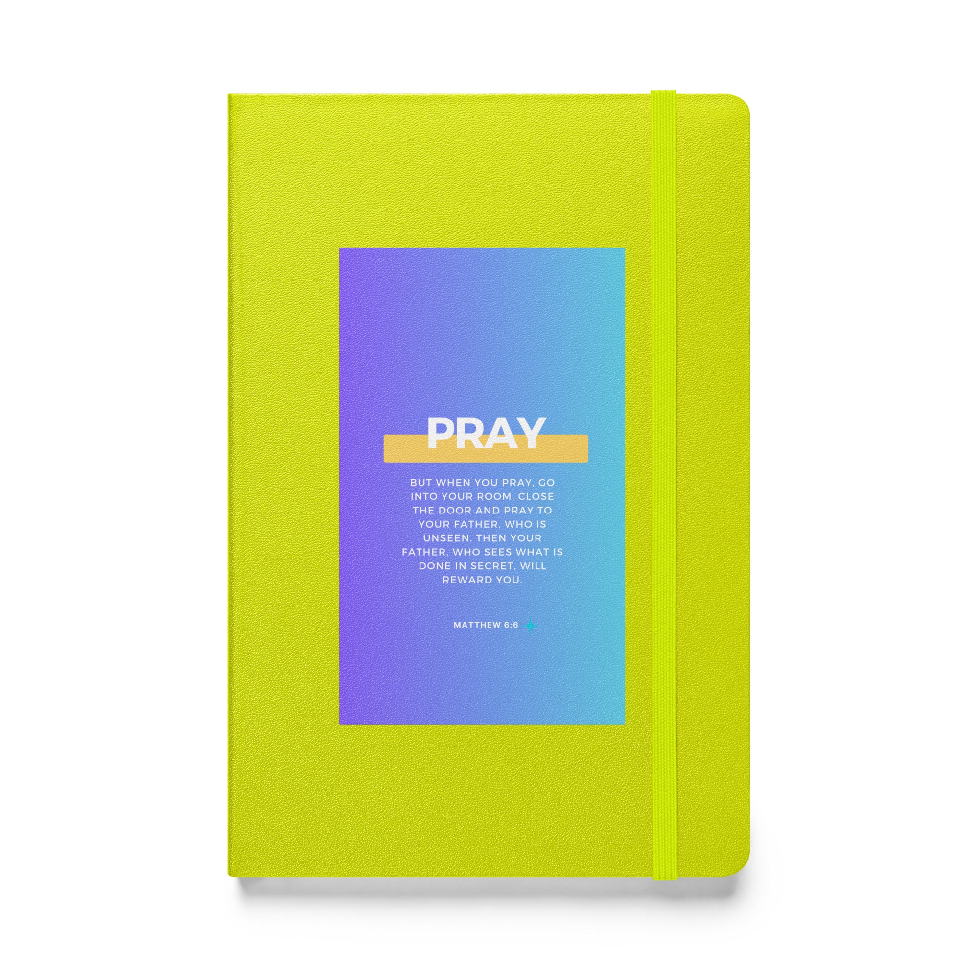 Hardcover bound notebook - Matthew 6:6