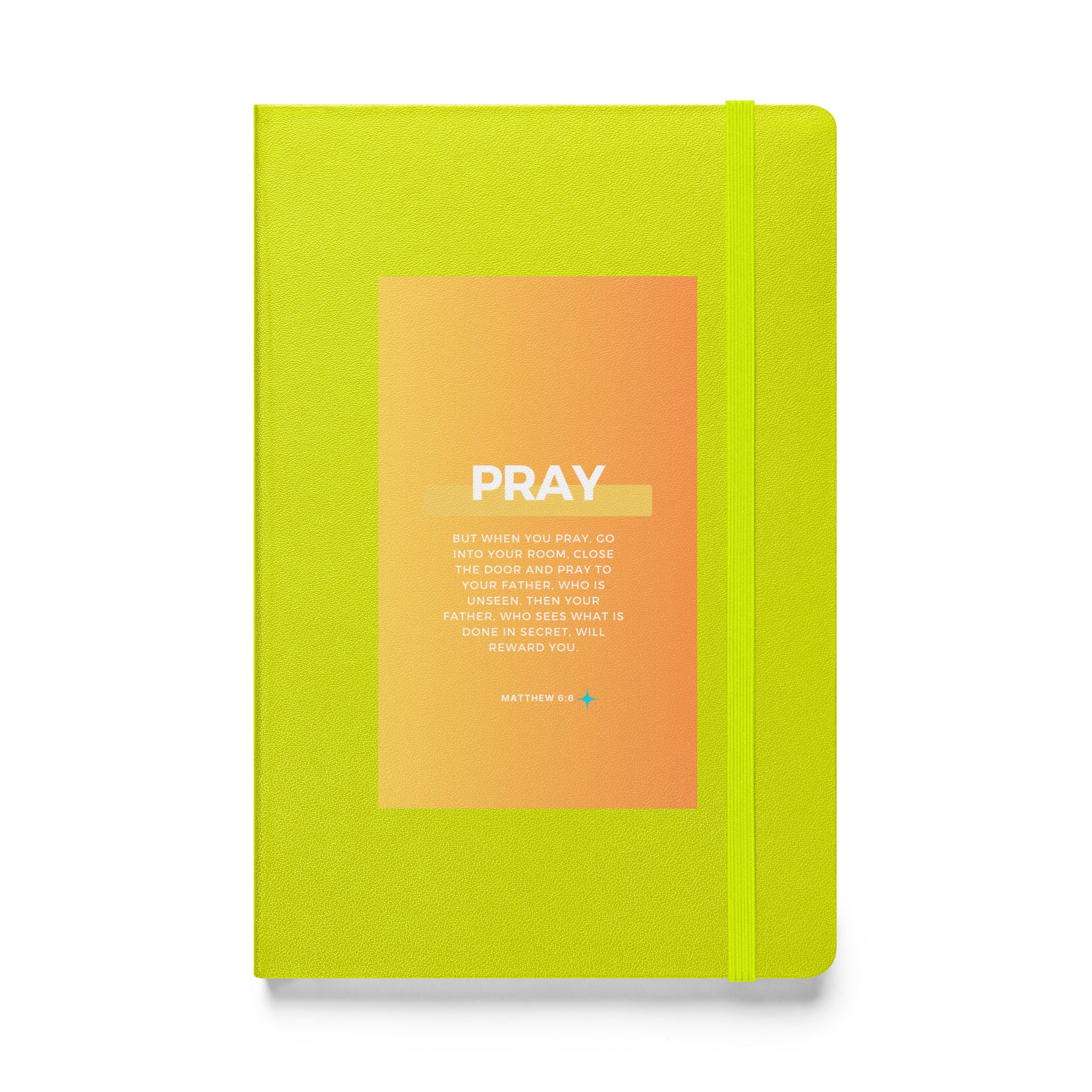 Hardcover bound notebook - Matthew 6:6