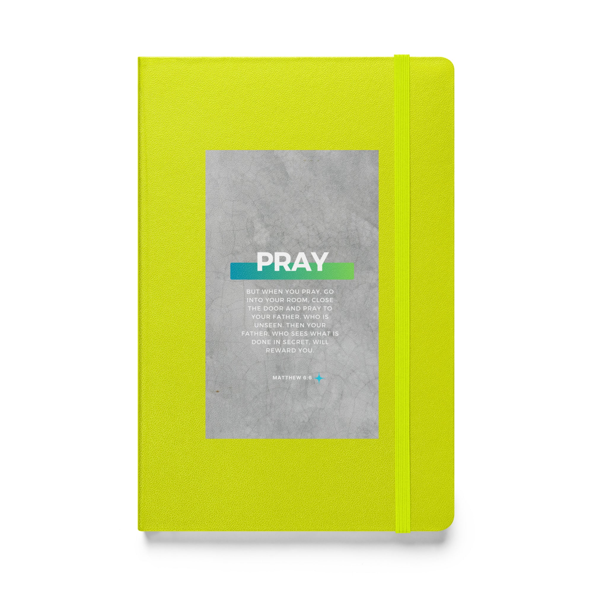 Hardcover bound notebook - Matthew 6:6