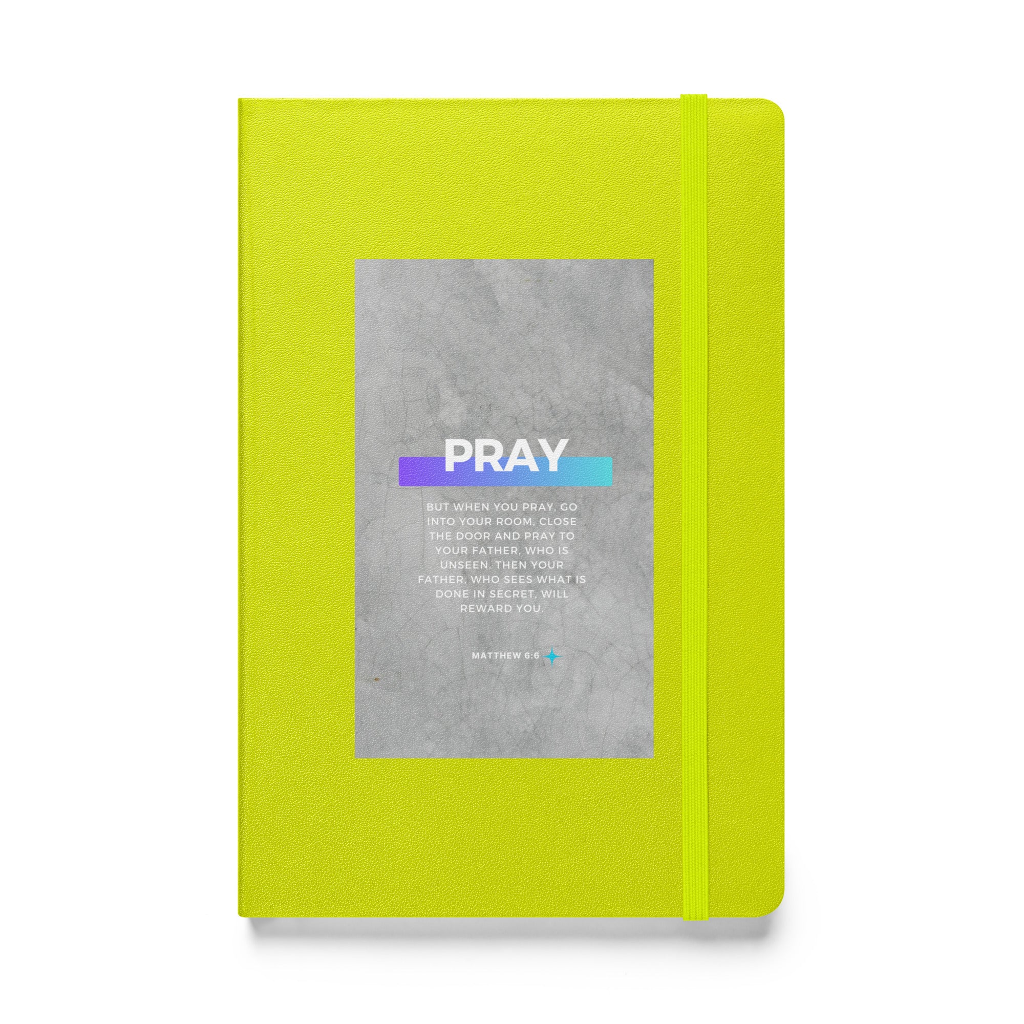 Hardcover bound notebook - Matthew 6:6