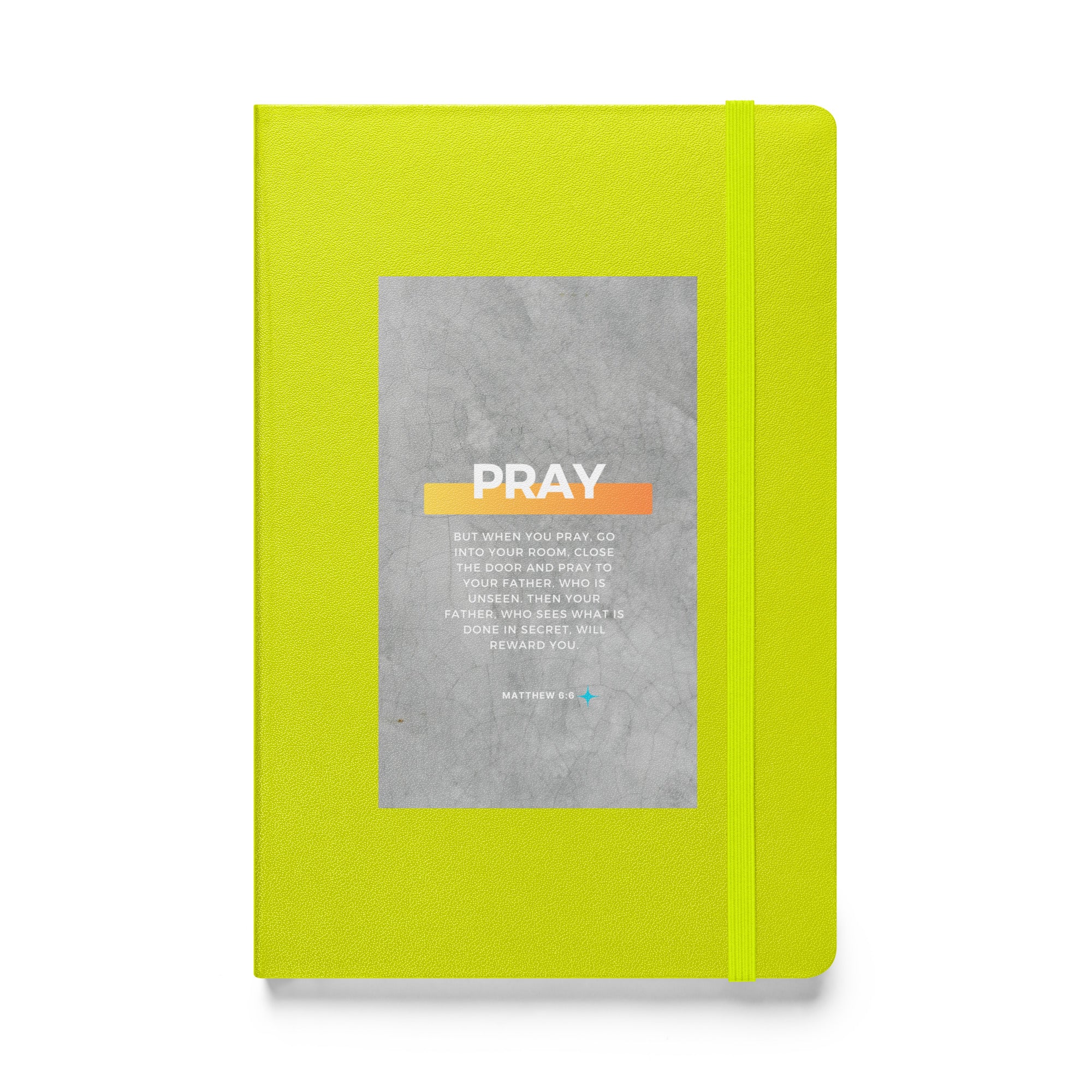 Hardcover bound notebook - Matthew 6:6