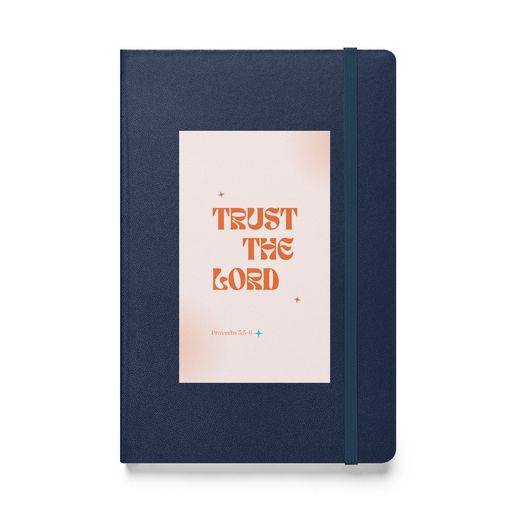 Hardcover bound notebook - Proverbs 3:5-6