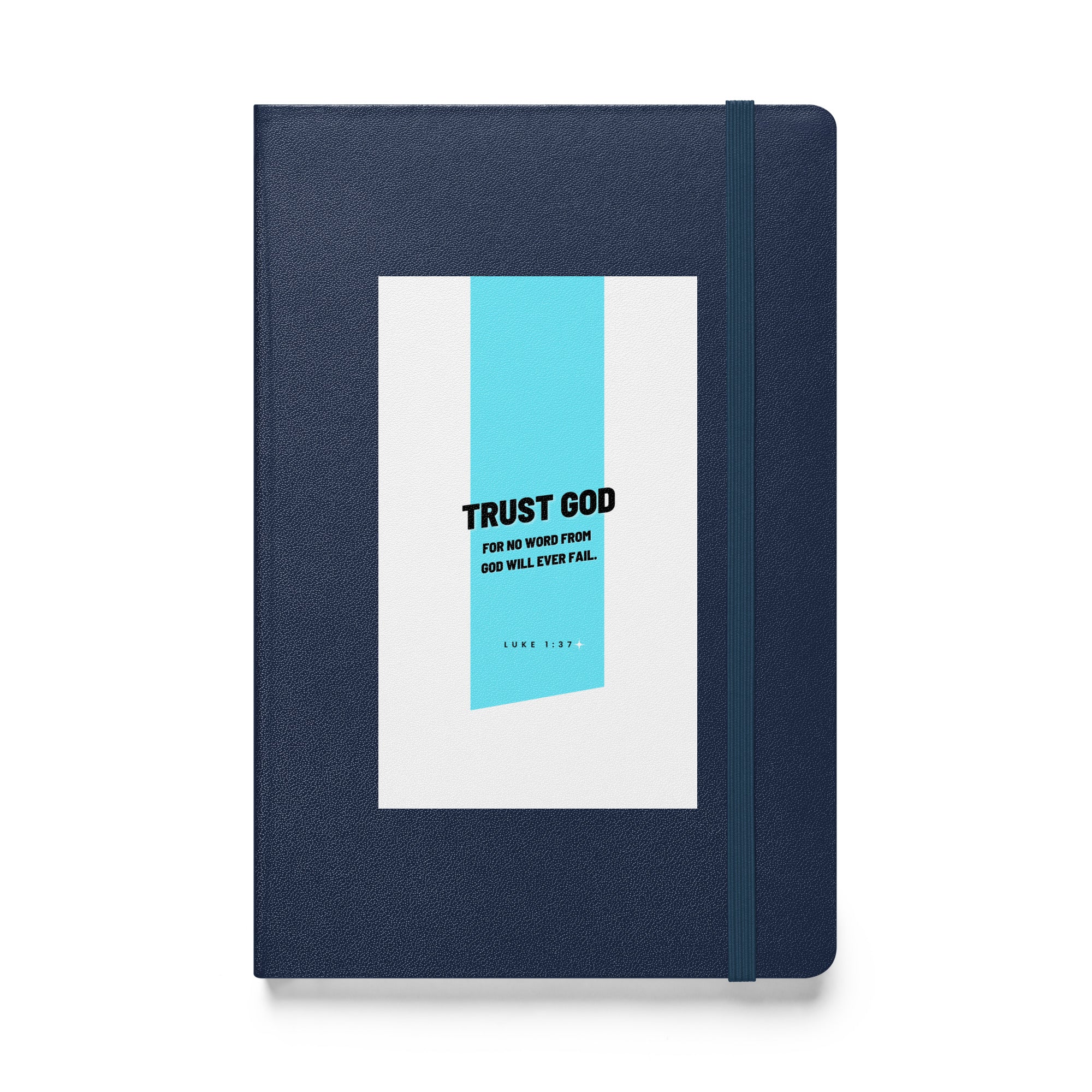 Hardcover bound notebook - Luke 1:37