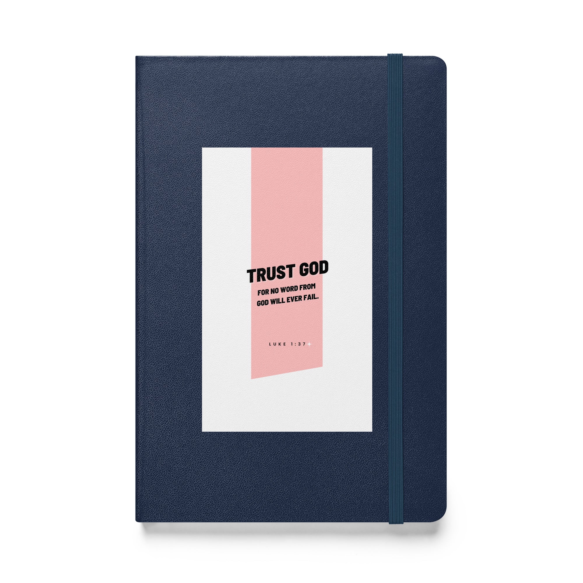 Hardcover bound notebook - Luke 1:37