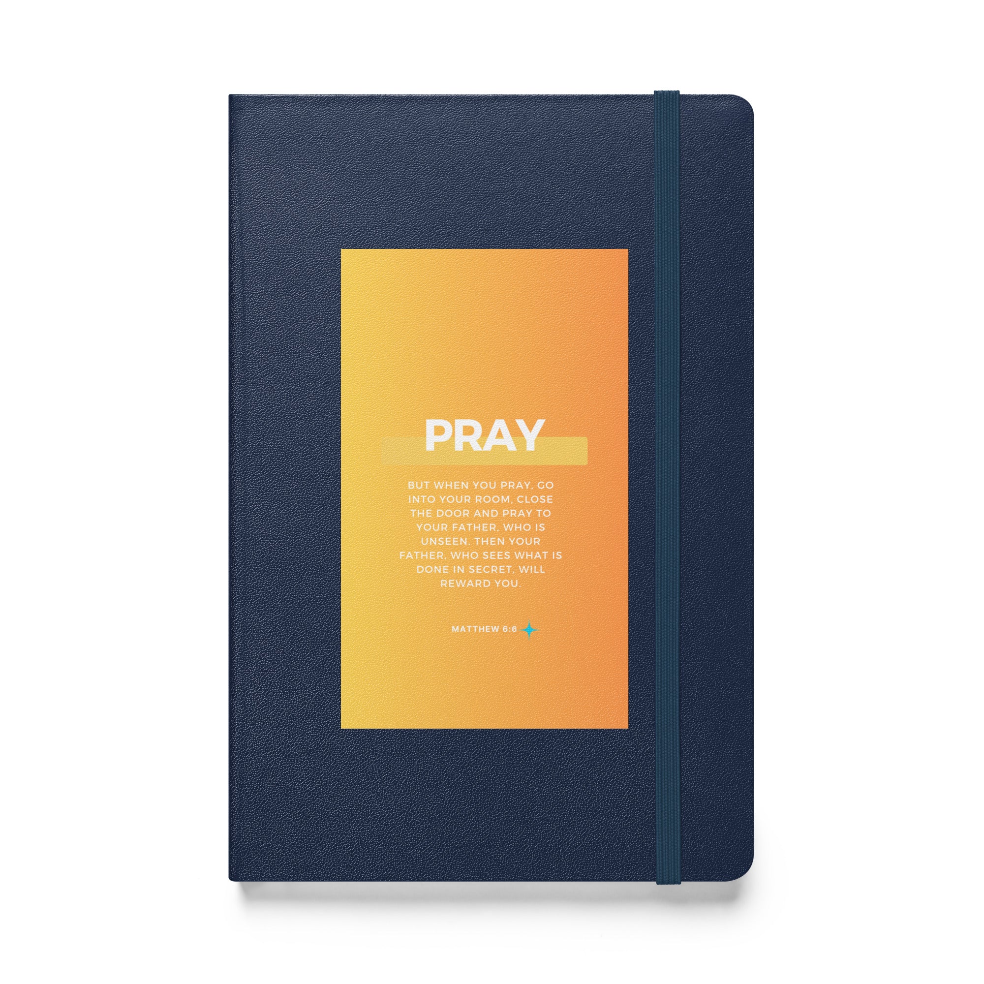 Hardcover bound notebook - Matthew 6:6