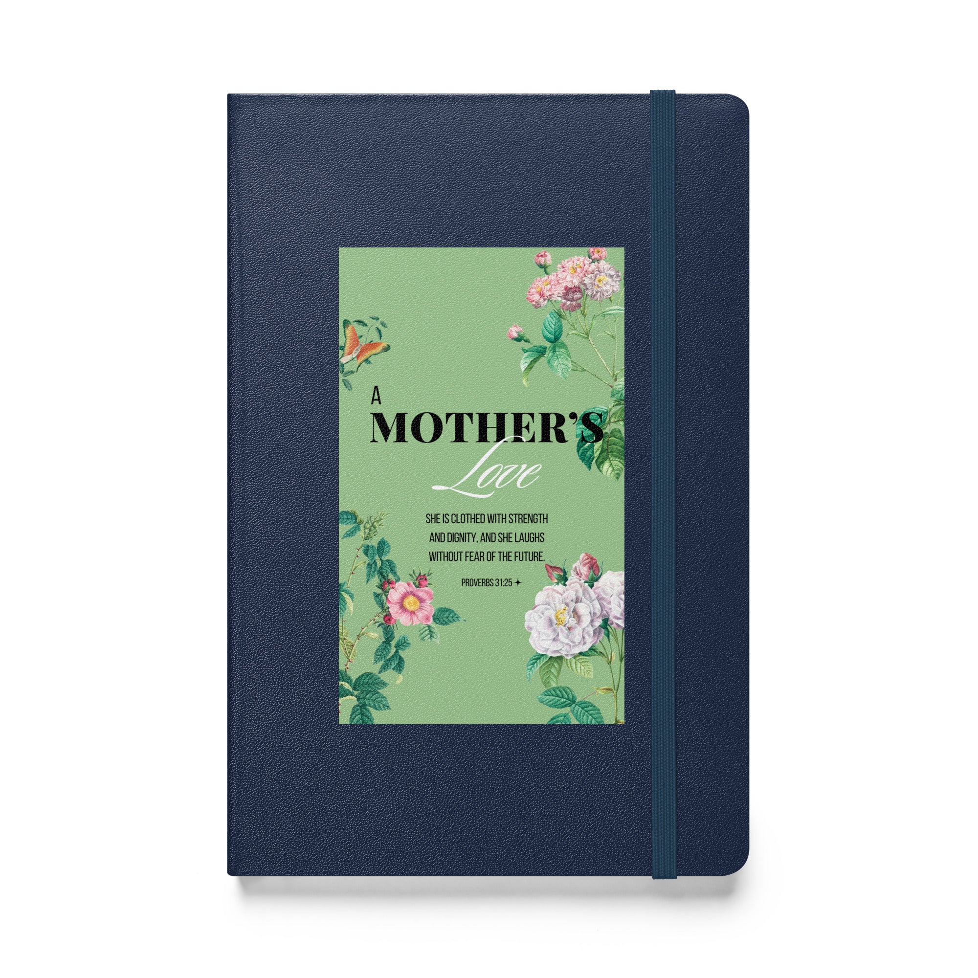 Hardcover bound notebook - Proverbs 31:25
