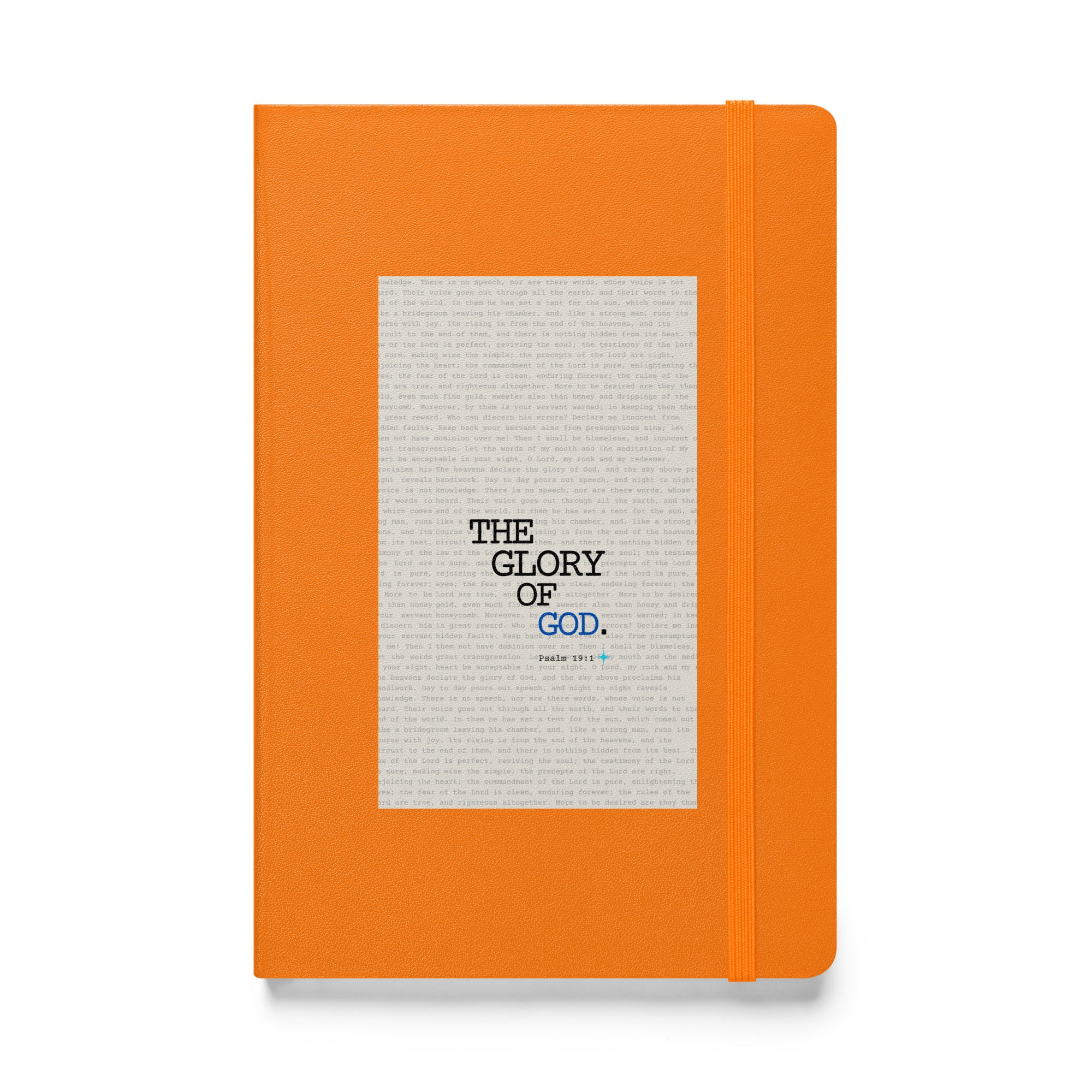 Hardcover bound notebook - Psalm 19:1