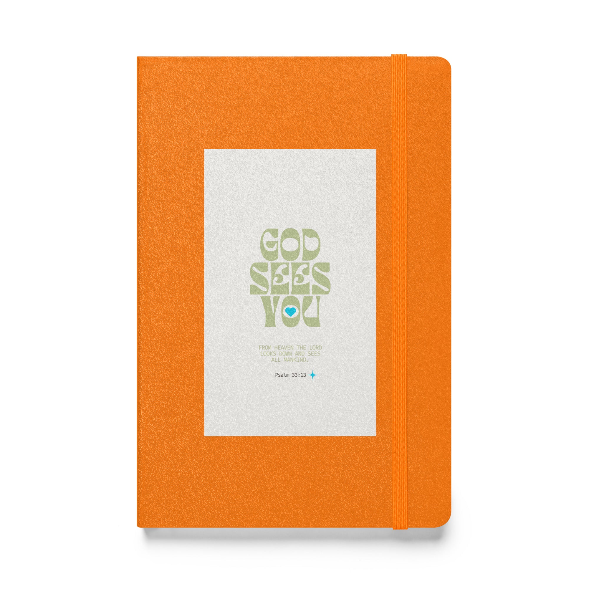 Hardcover bound notebook - Psalm 33:13
