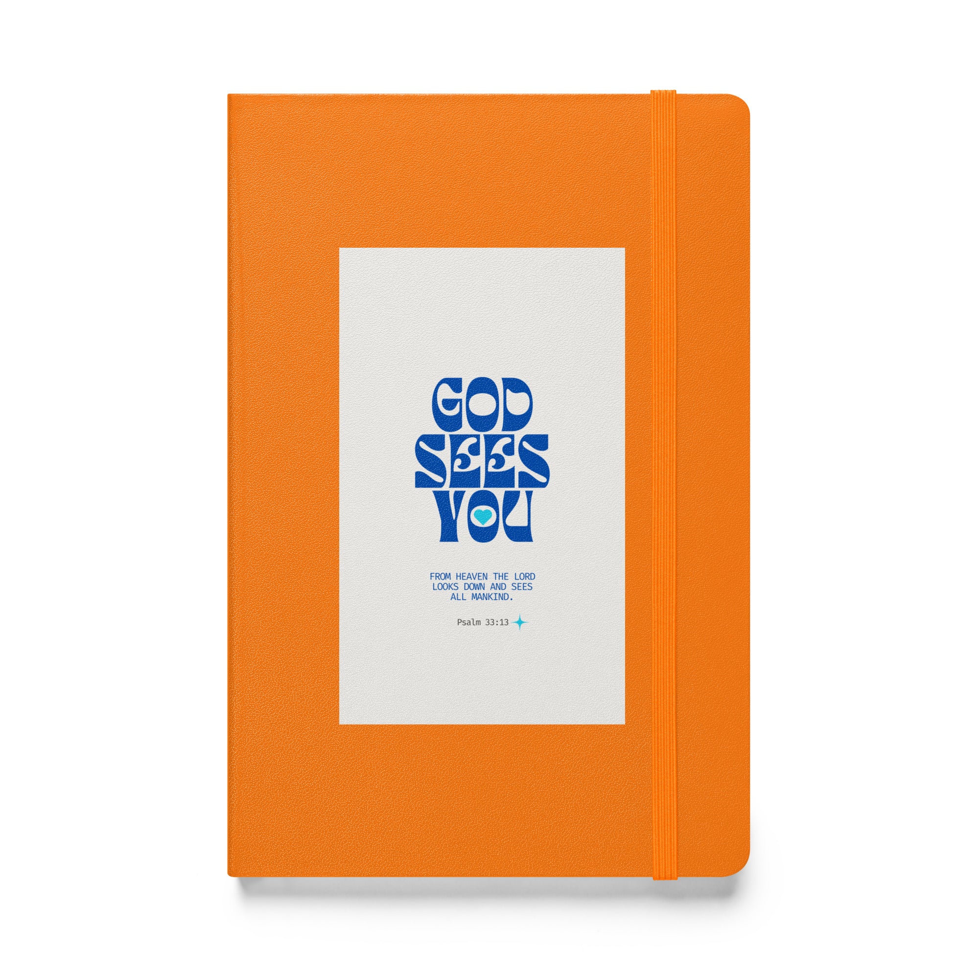 Hardcover bound notebook - Psalm 33:13