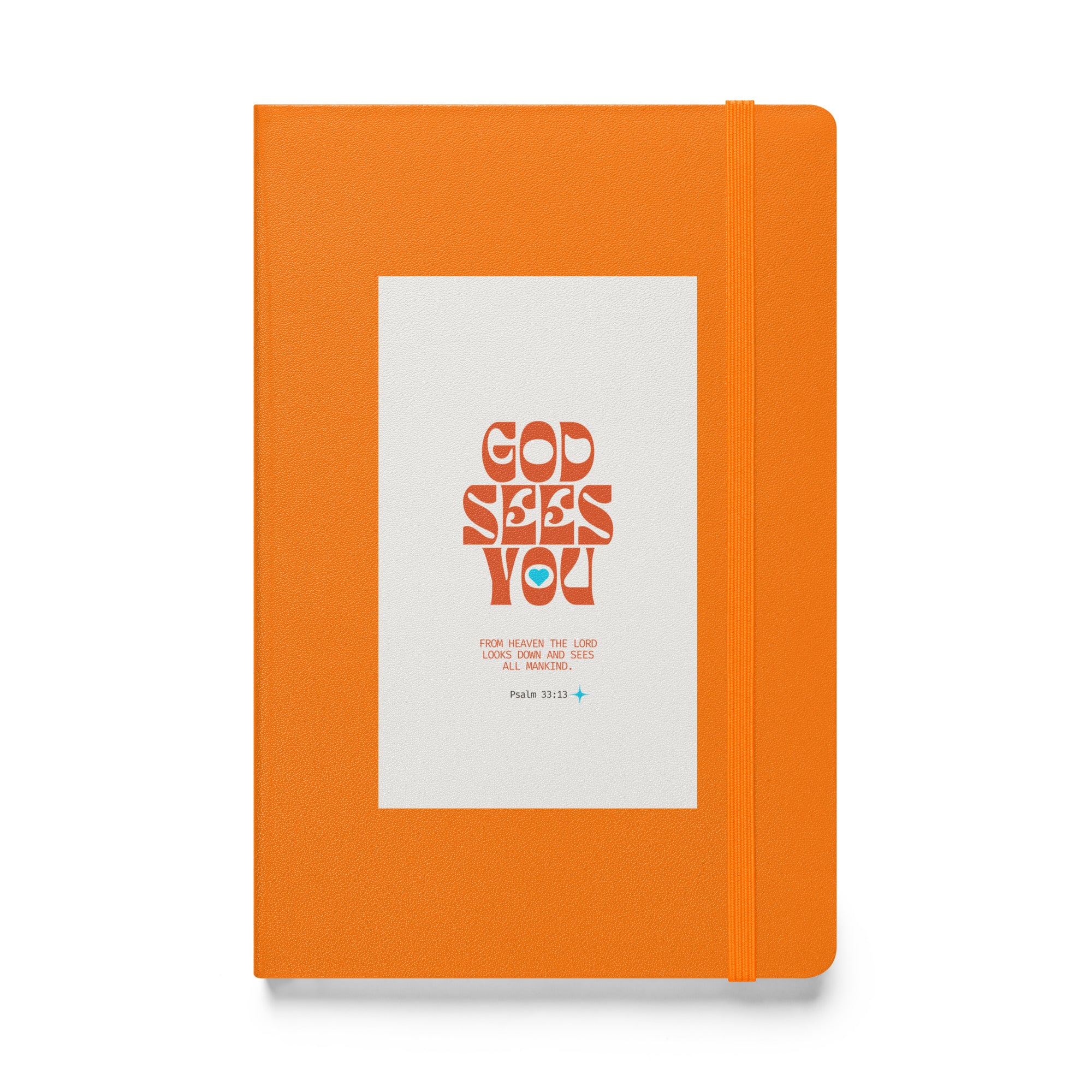 Hardcover bound notebook - Psalm 33:13