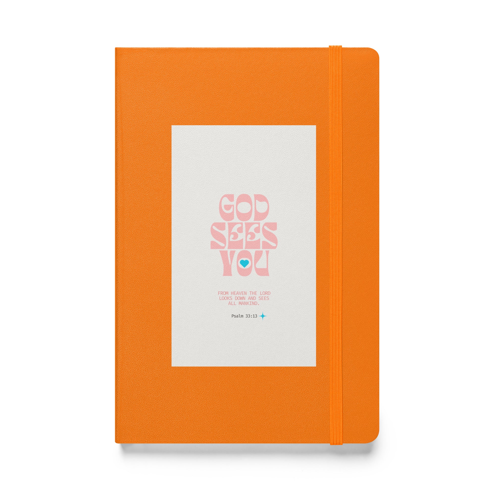 Hardcover bound notebook - Psalm 33:13
