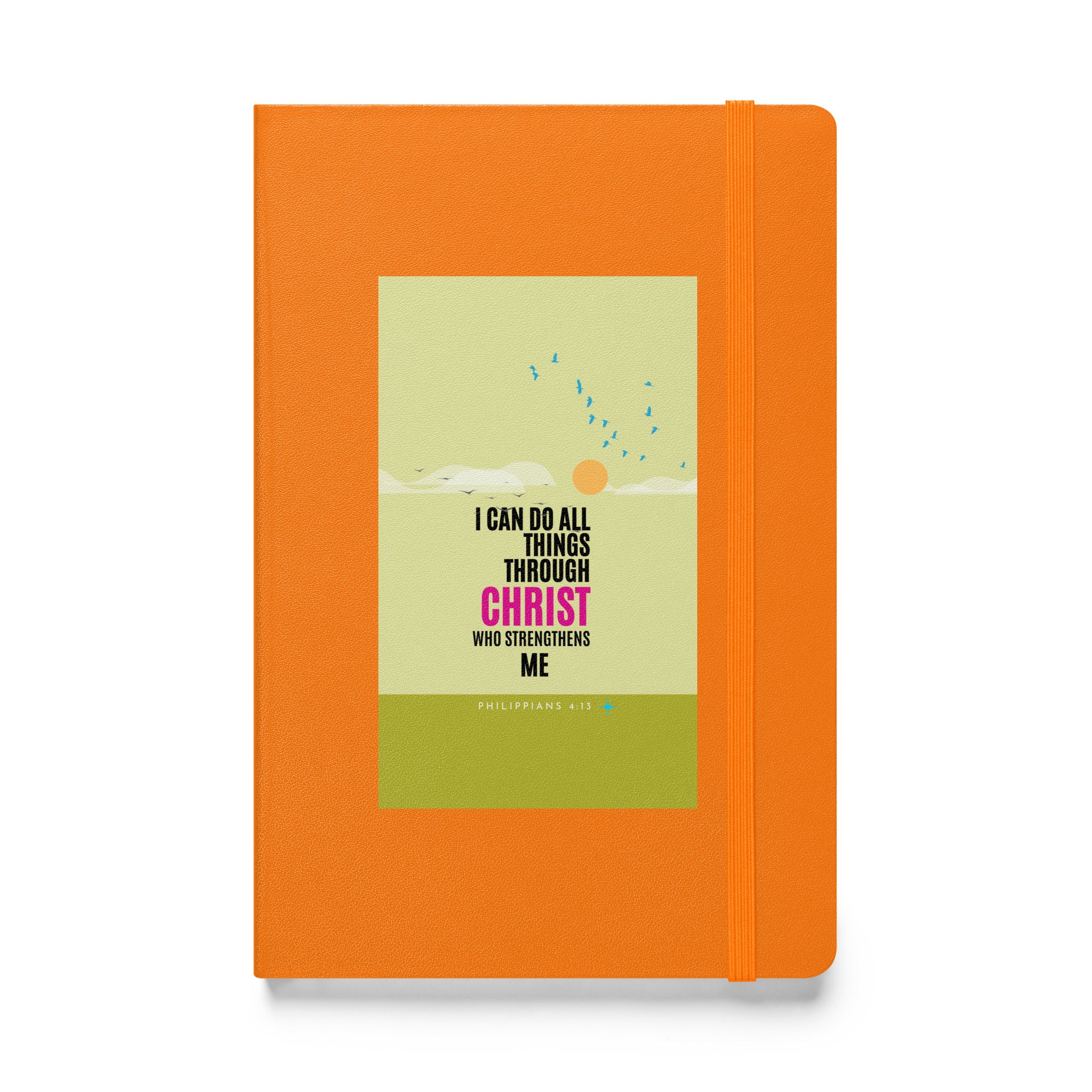 Hardcover bound notebook - Philippians 4:13