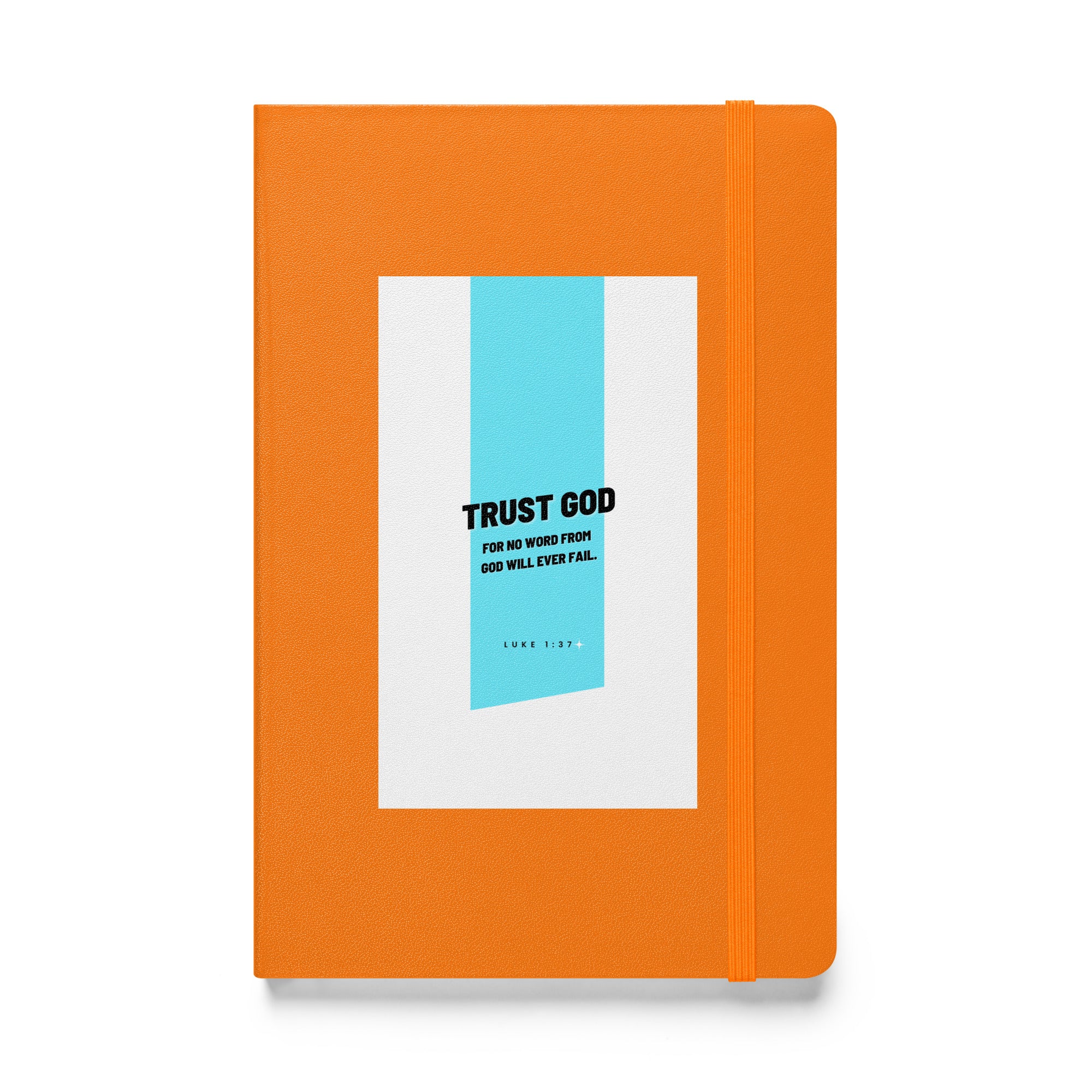 Hardcover bound notebook - Luke 1:37