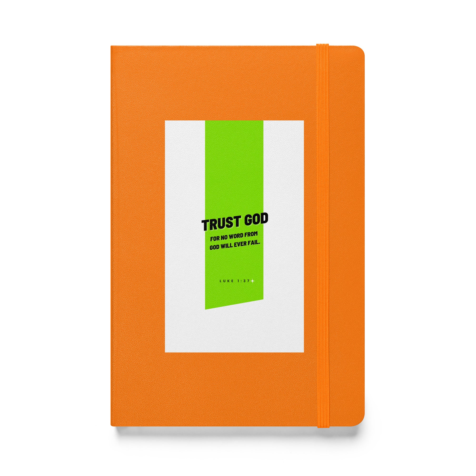 Hardcover bound notebook - Luke 1:37