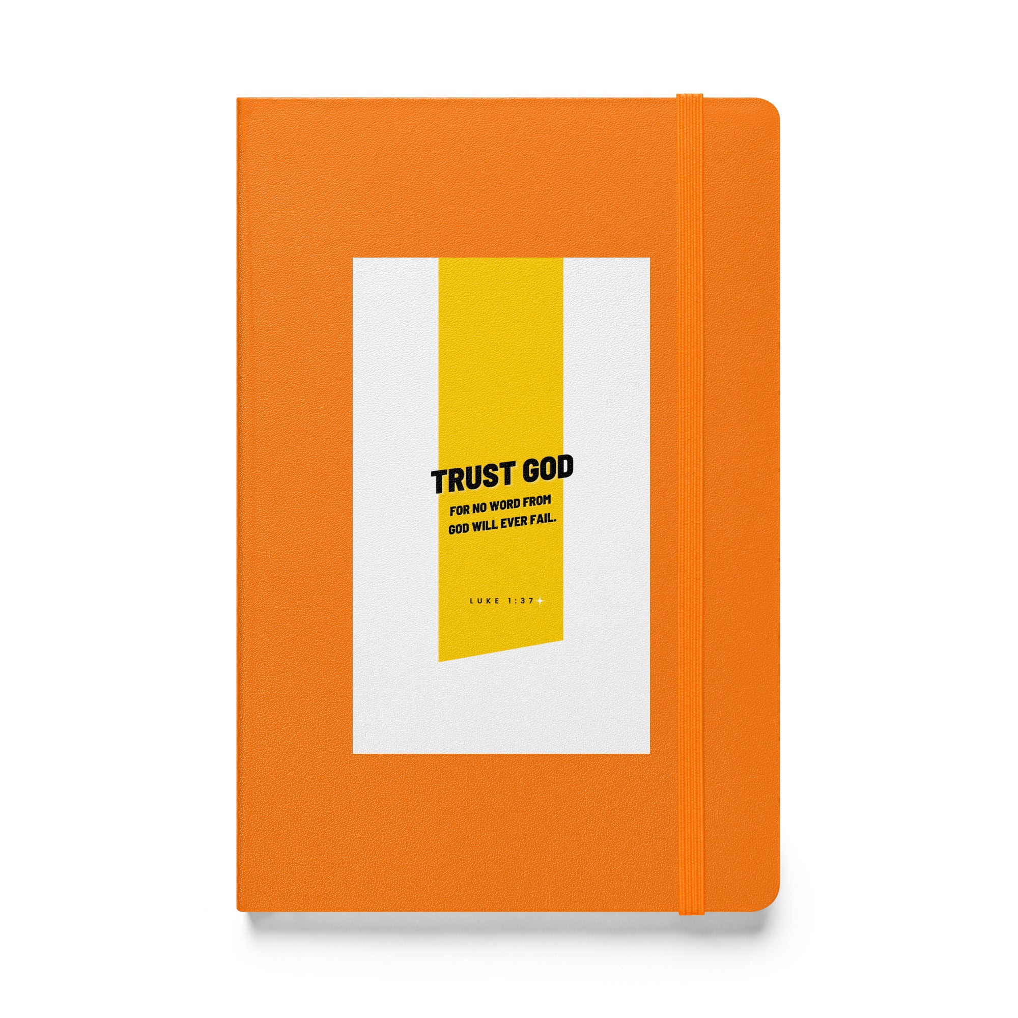 Hardcover bound notebook - Luke 1:37
