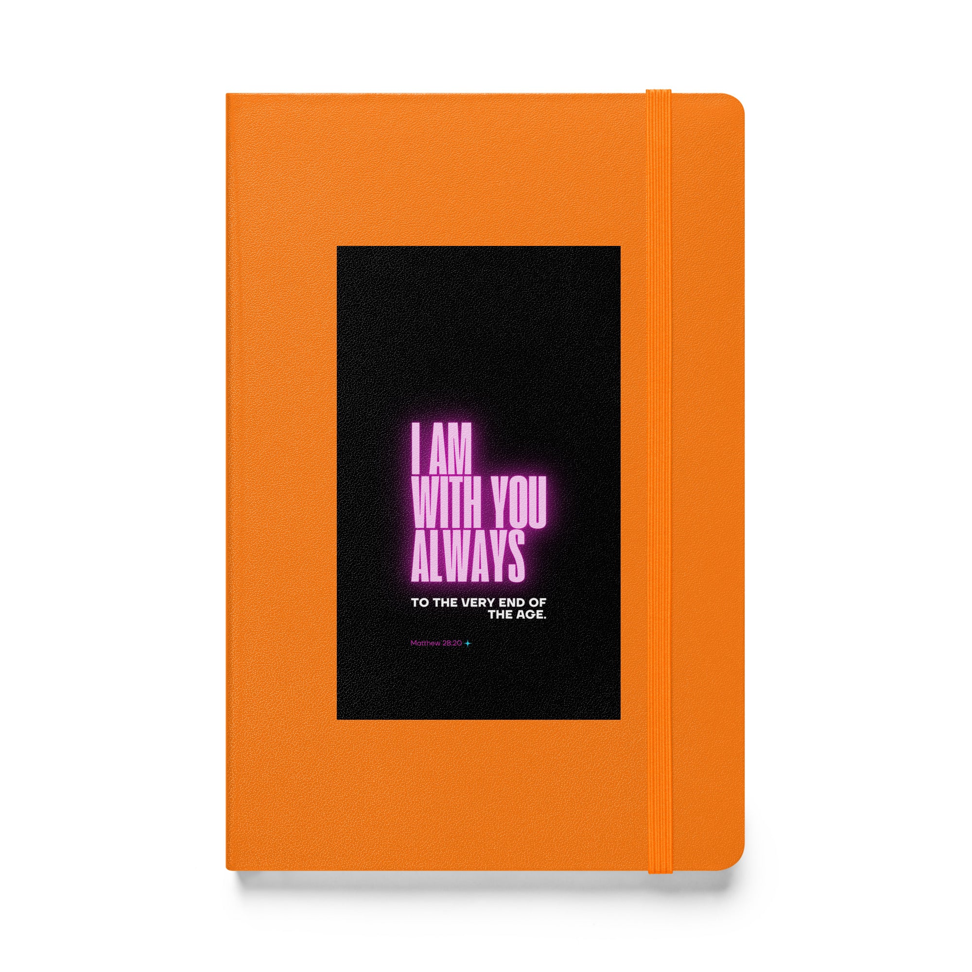 Hardcover bound notebook - Matthew 28:20