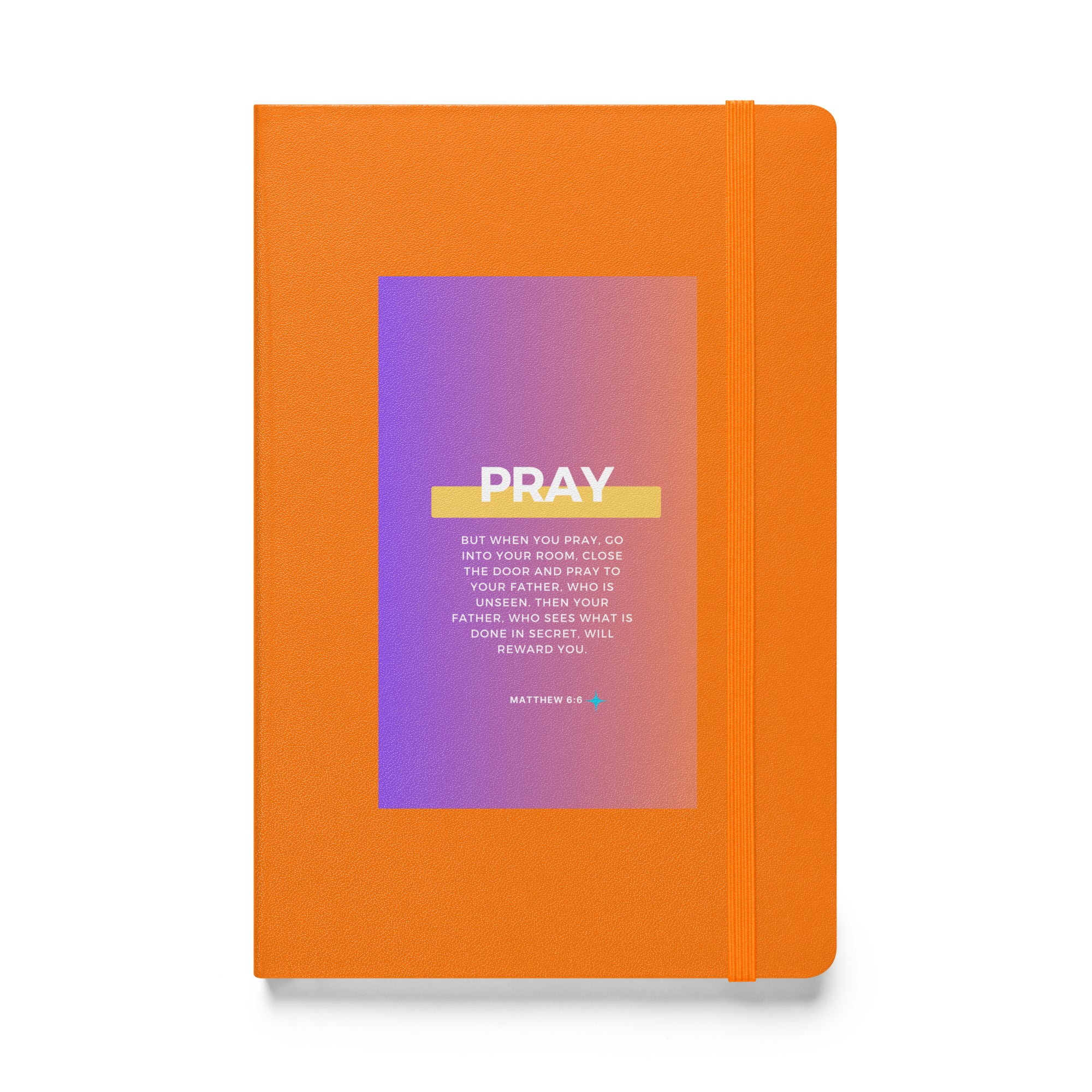 Hardcover bound notebook - Matthew 6:6