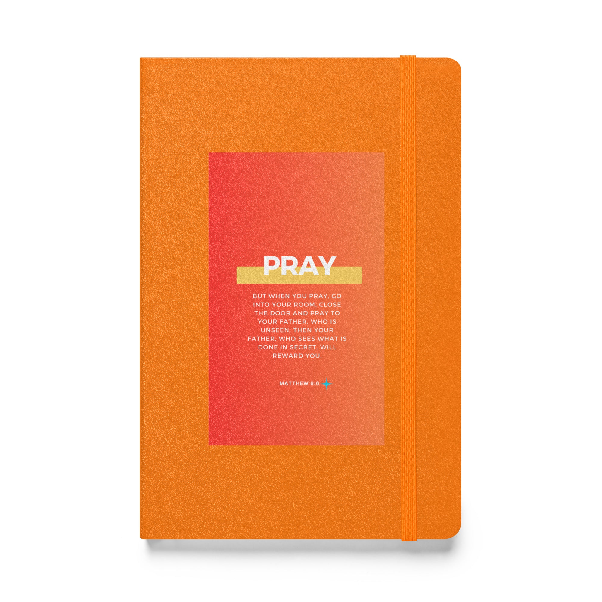 Hardcover bound notebook - Matthew 6:6