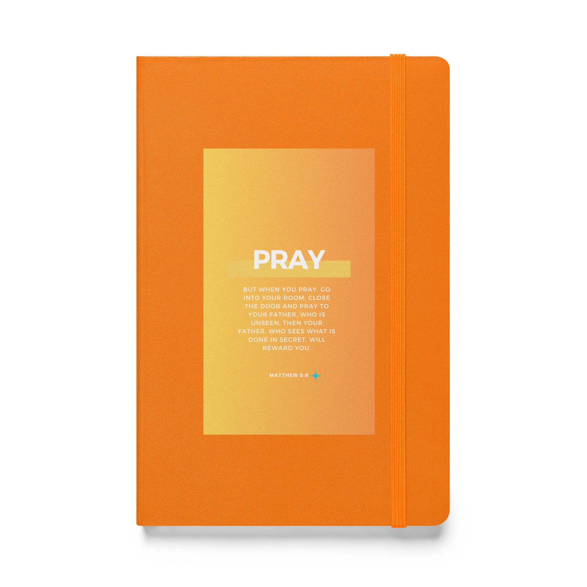 Hardcover bound notebook - Matthew 6:6