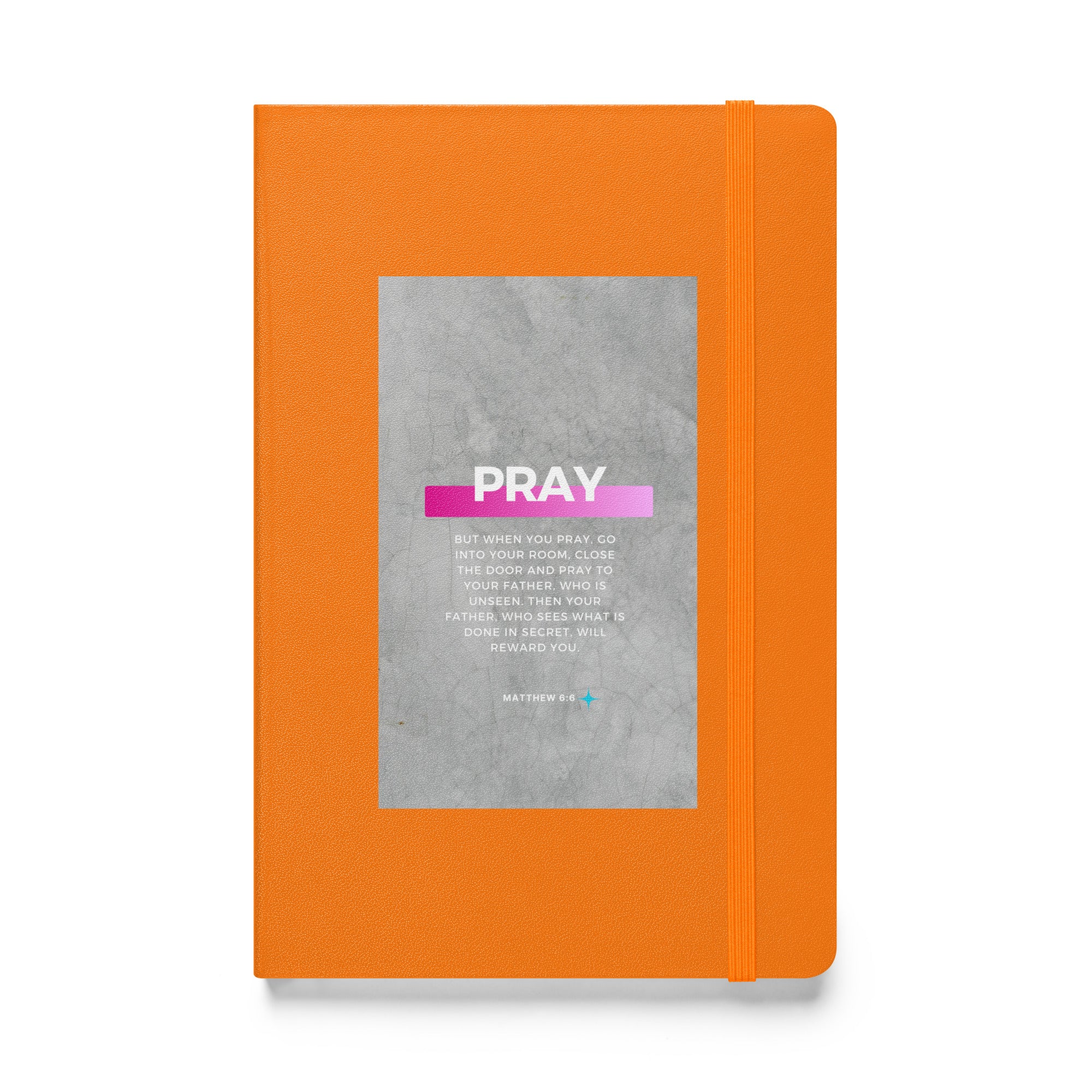 Hardcover bound notebook - Matthew 6:6